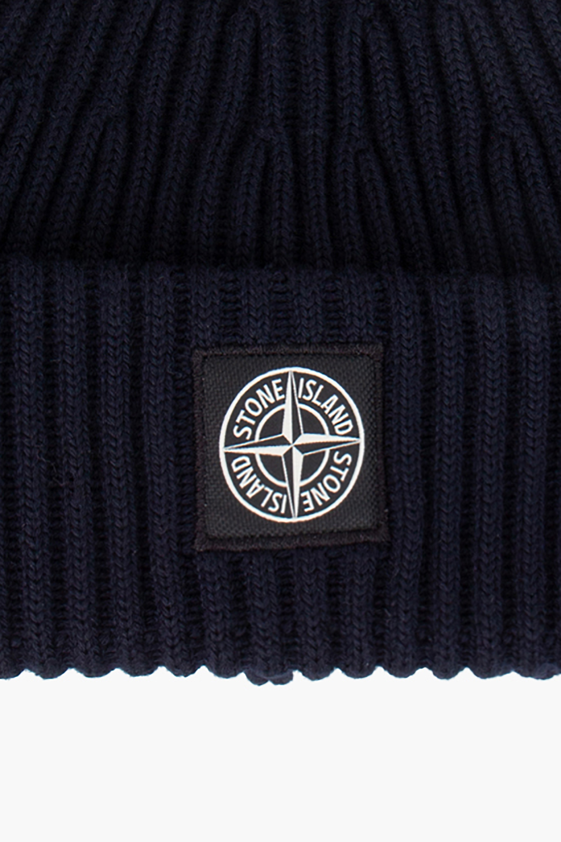 STONE ISLAND Full Rib Wool Beanie 