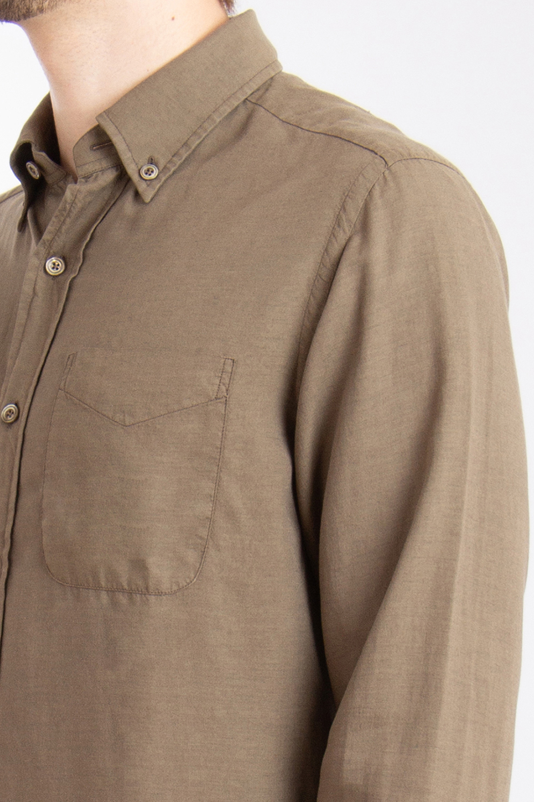 TOM FORD Lyocell-Cotton-Cashmere Blend Shirt