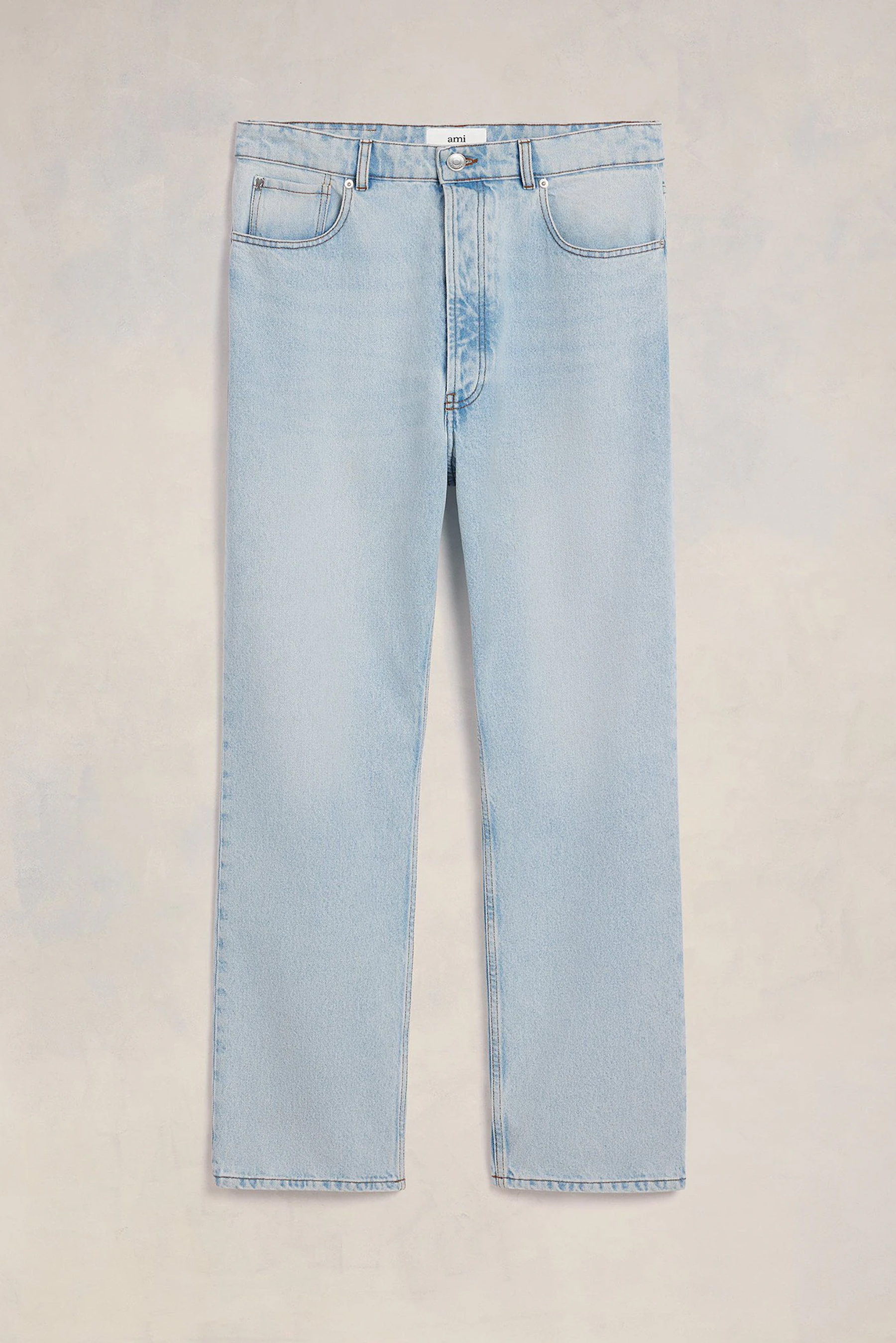 AMI PARIS Loose Fit Cotton Denim Jeans