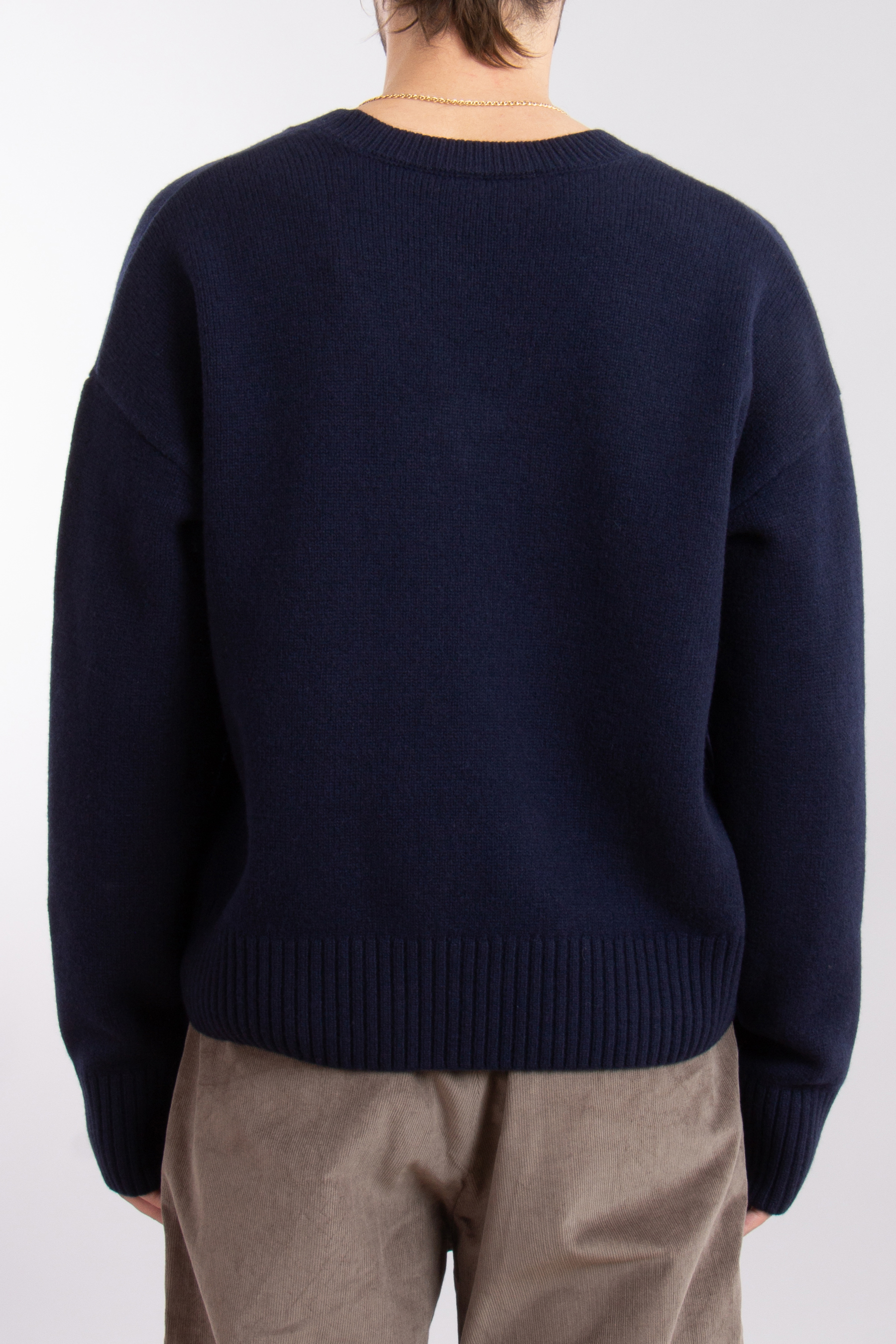 AMI PARIS Wool-Cashmere Blend Sweater