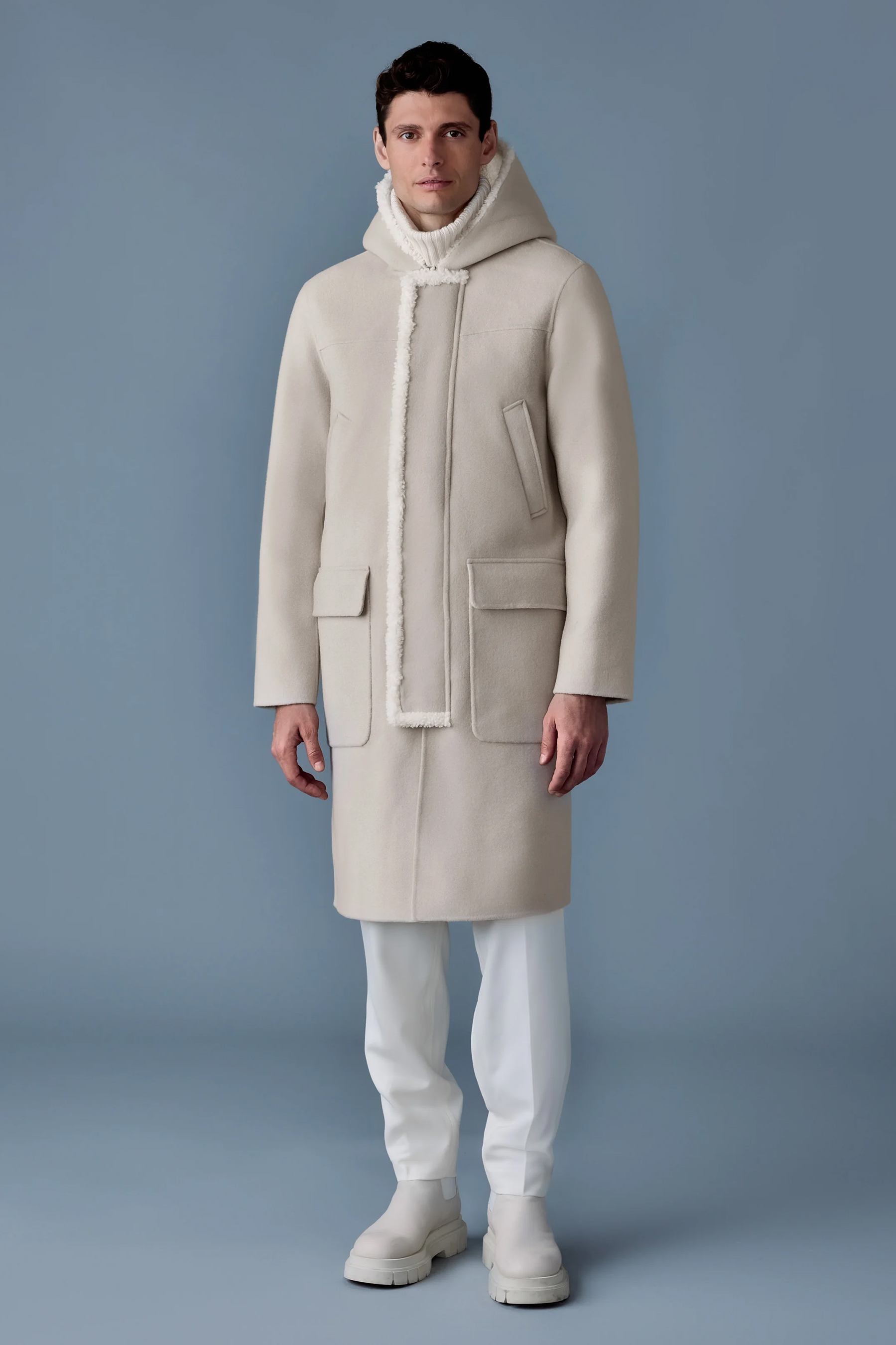 MACKAGE Hooded Double-Face Wool Duffle Coat Abraham