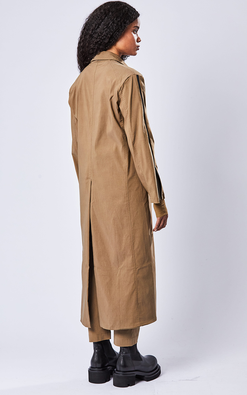 THOM KROM Long Woven Stretch Coat