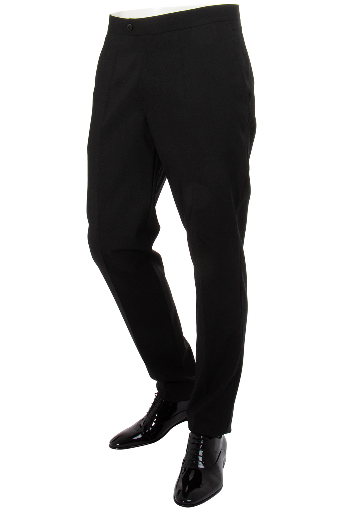 DRESSLER Shaped Fit Virgin Wool Tuxedo Pants Eron