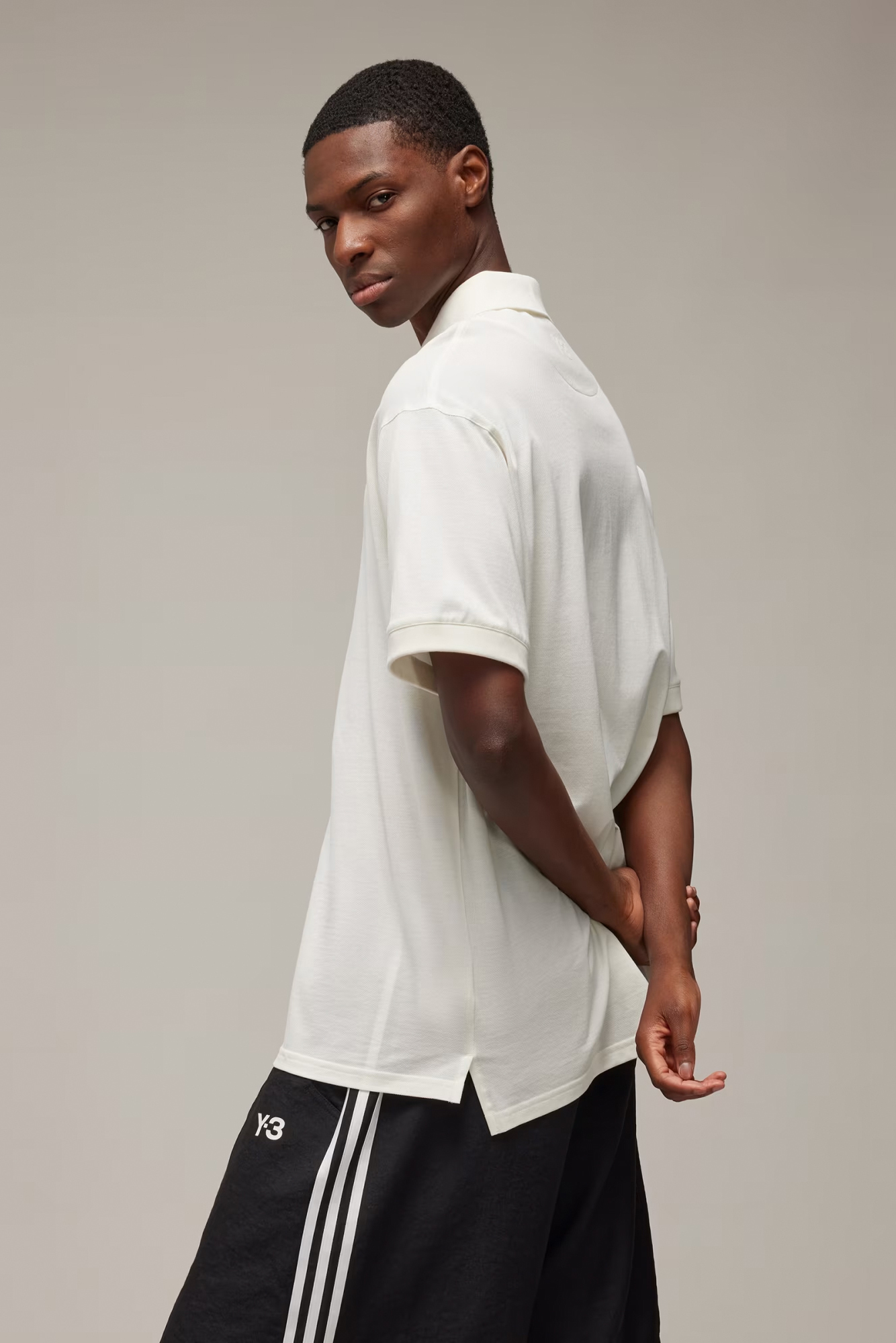 Y-3 Short Sleeve Cotton Piqué Polo Shirt