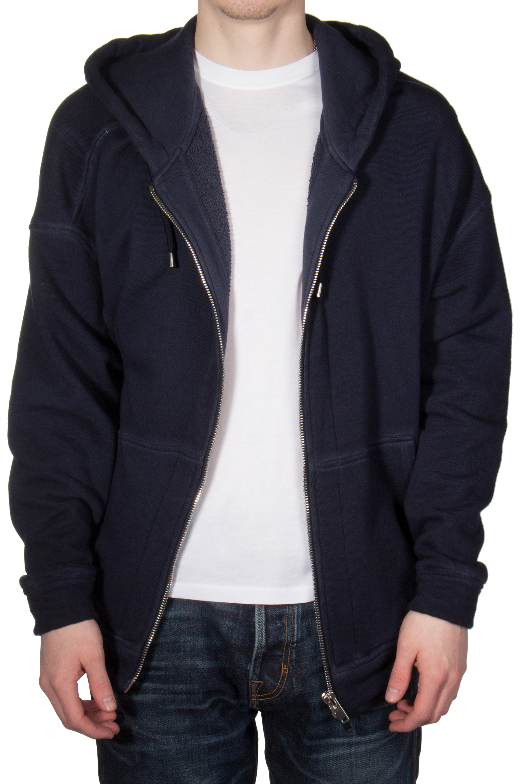 ROBERTO COLLINA Knitted Cotton Zip-Hoodie