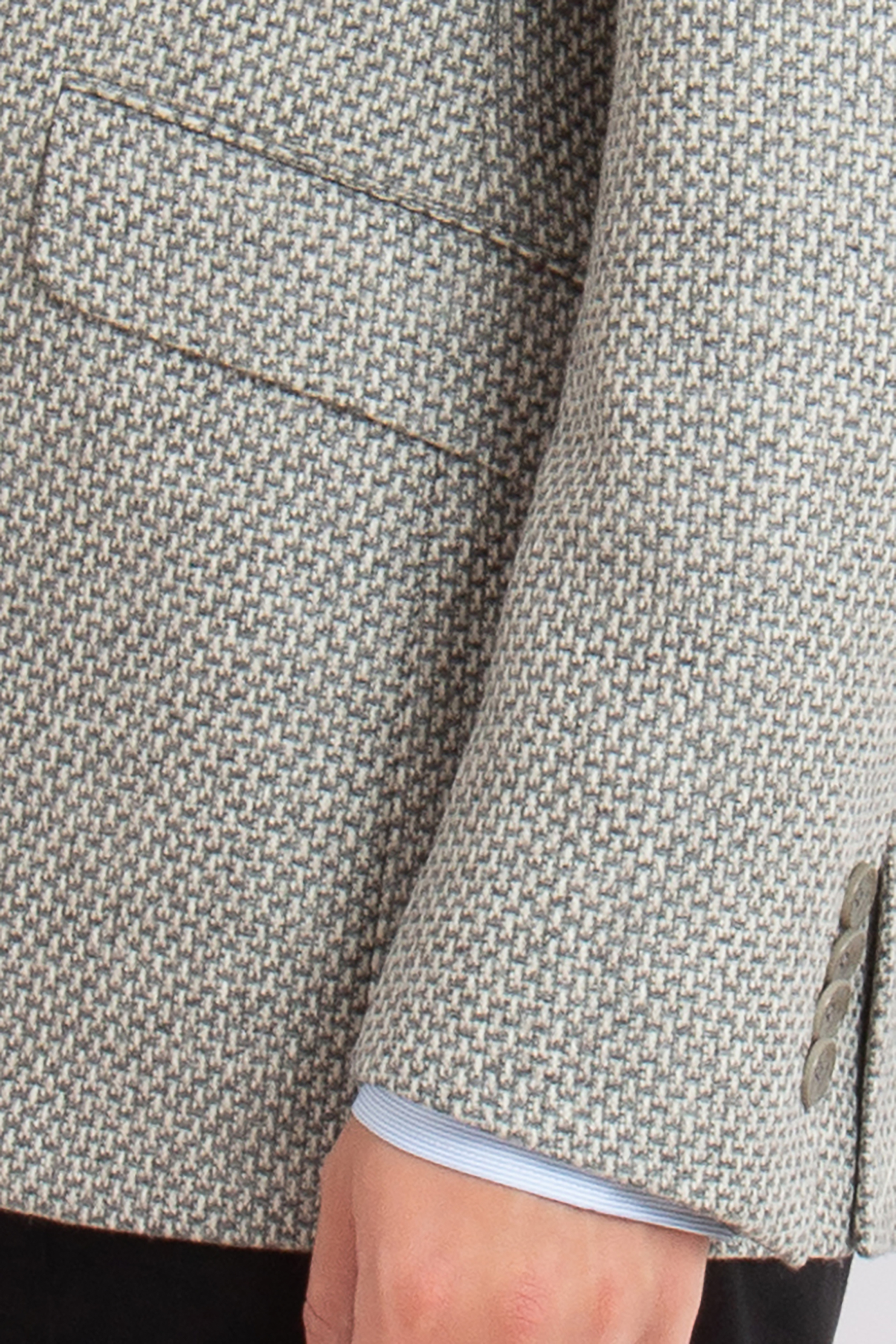 ETRO Micro Pattern Wool-Cashmere Blend Jacket