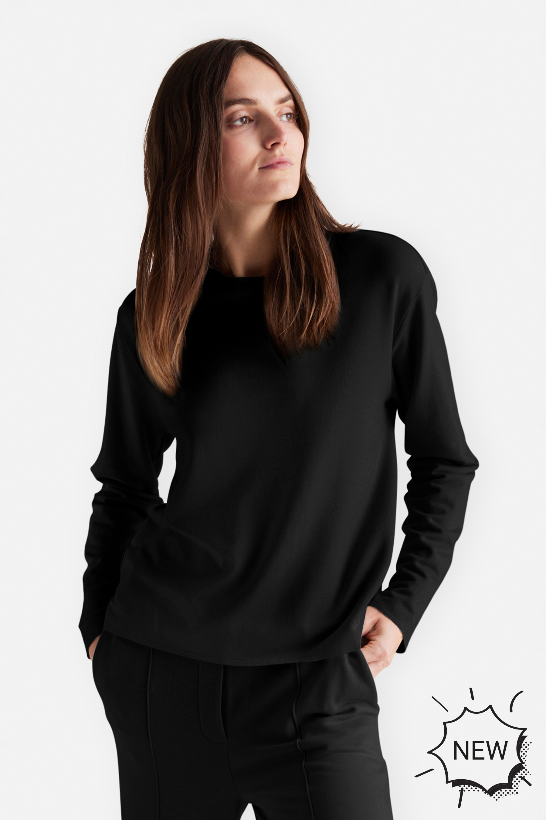 IHEART Viscose Stretch Sweatshirt Violettene