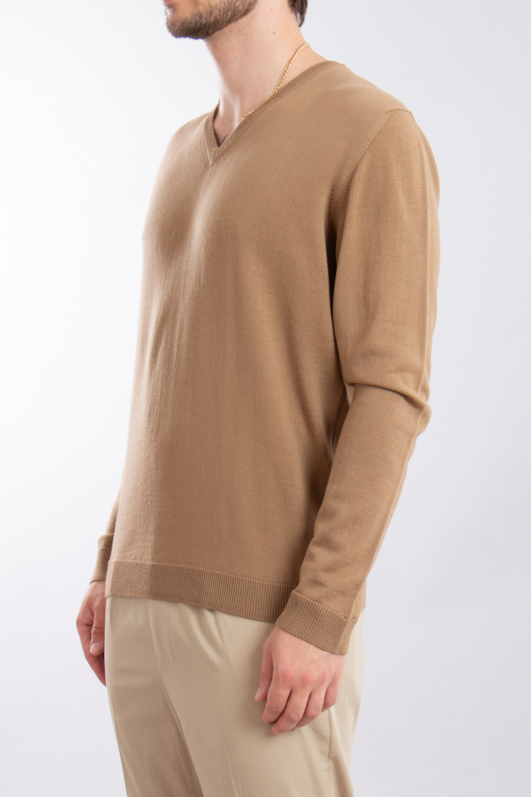 ROBERTO COLLINA Extrafine Wool V-Neck Sweater