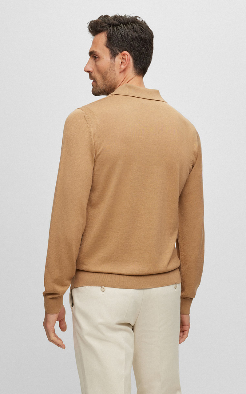 BOSS Wool Silk Cashmere Polo L-Ovio