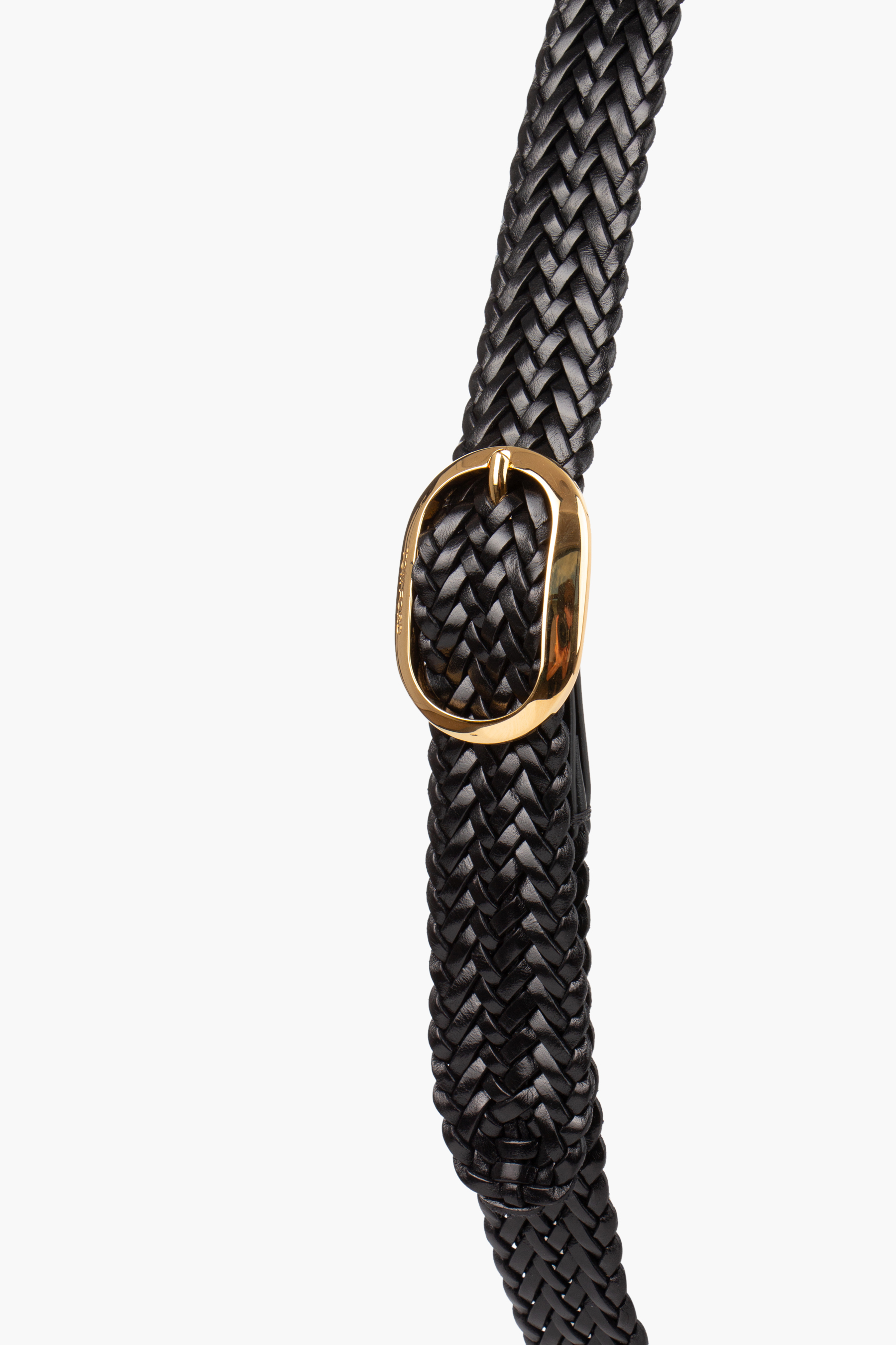 TOM FORD Woven Leather Oval Belt