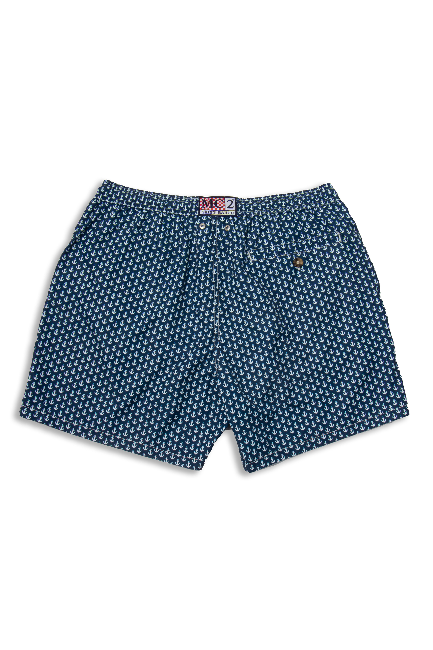 MC 2 SAINT BARTH Anchor Print Swim Shorts Lighting