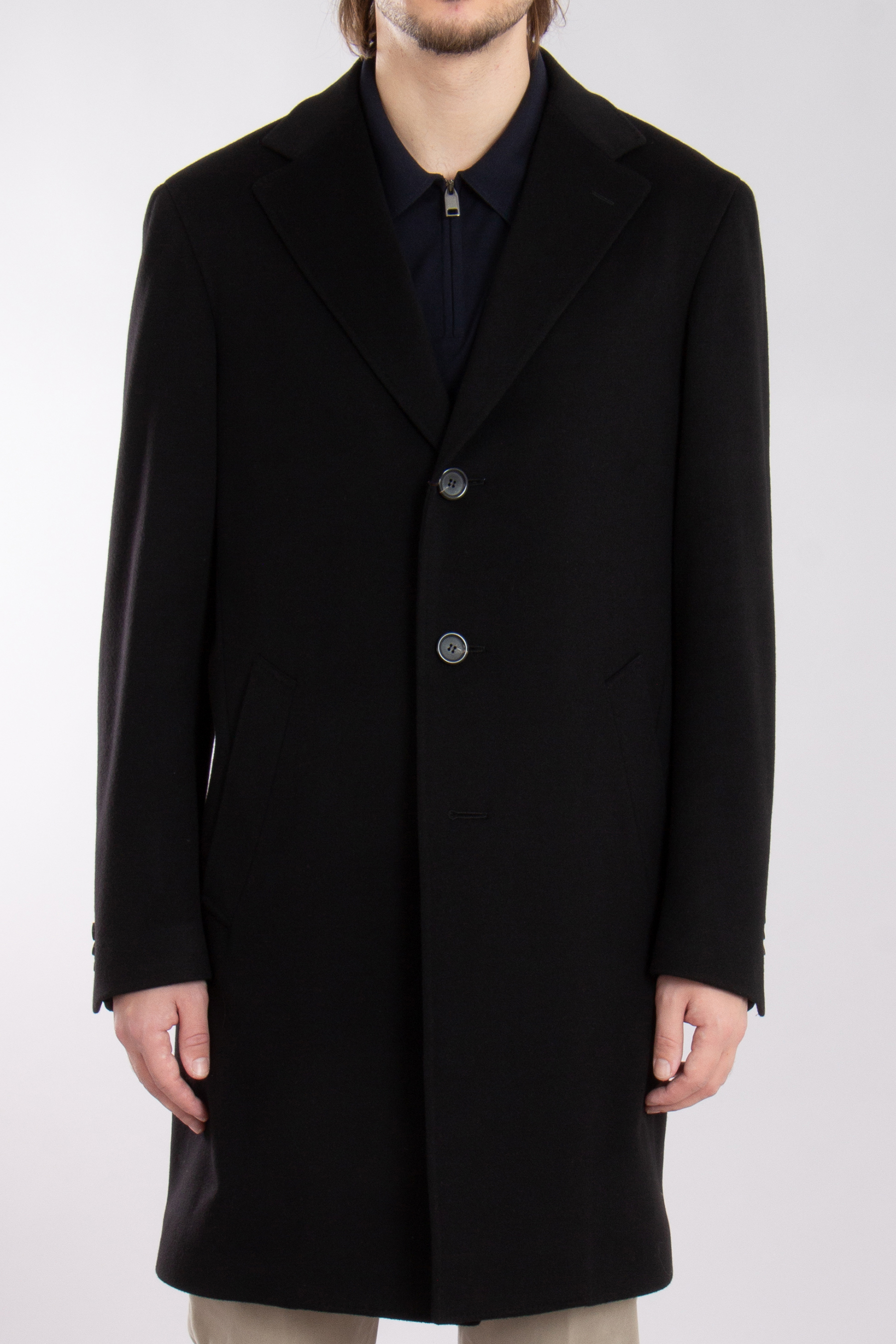 CANALI Wool-Cashmere Blend Coat Kei