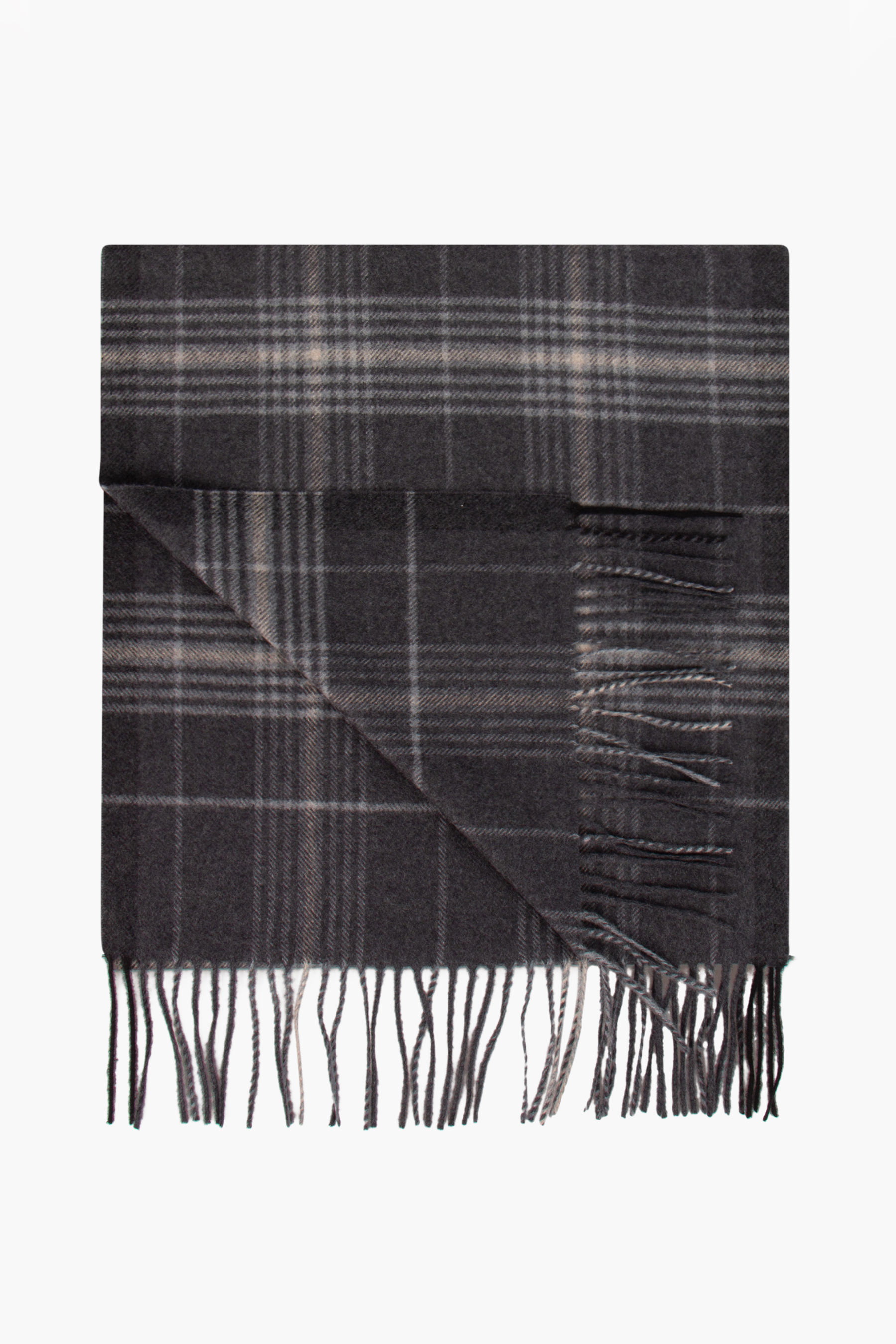 CANALI Checked Virgin Wool Scarf