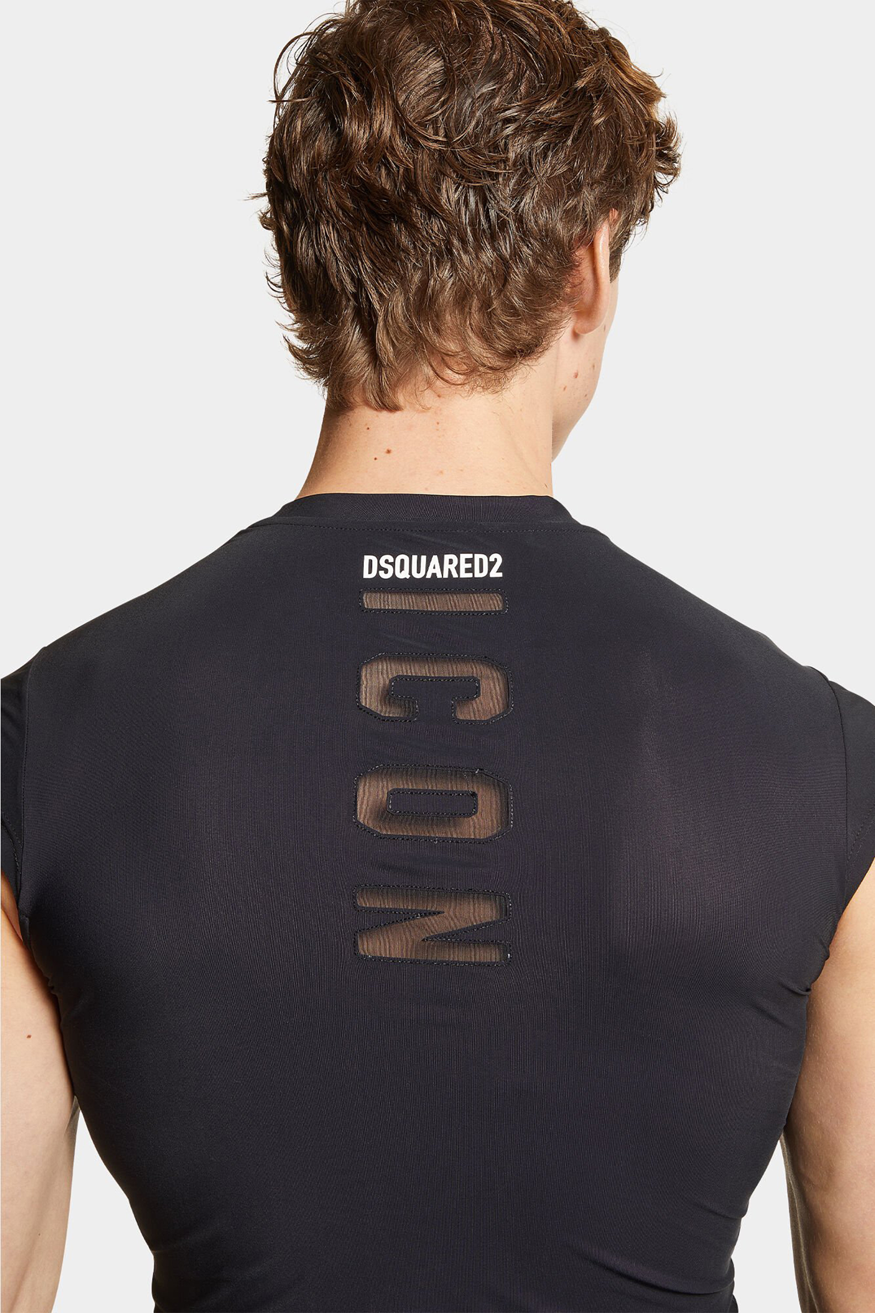 DSQUARED2 Nylon Stretch Icon Sleeveless T-Shirt