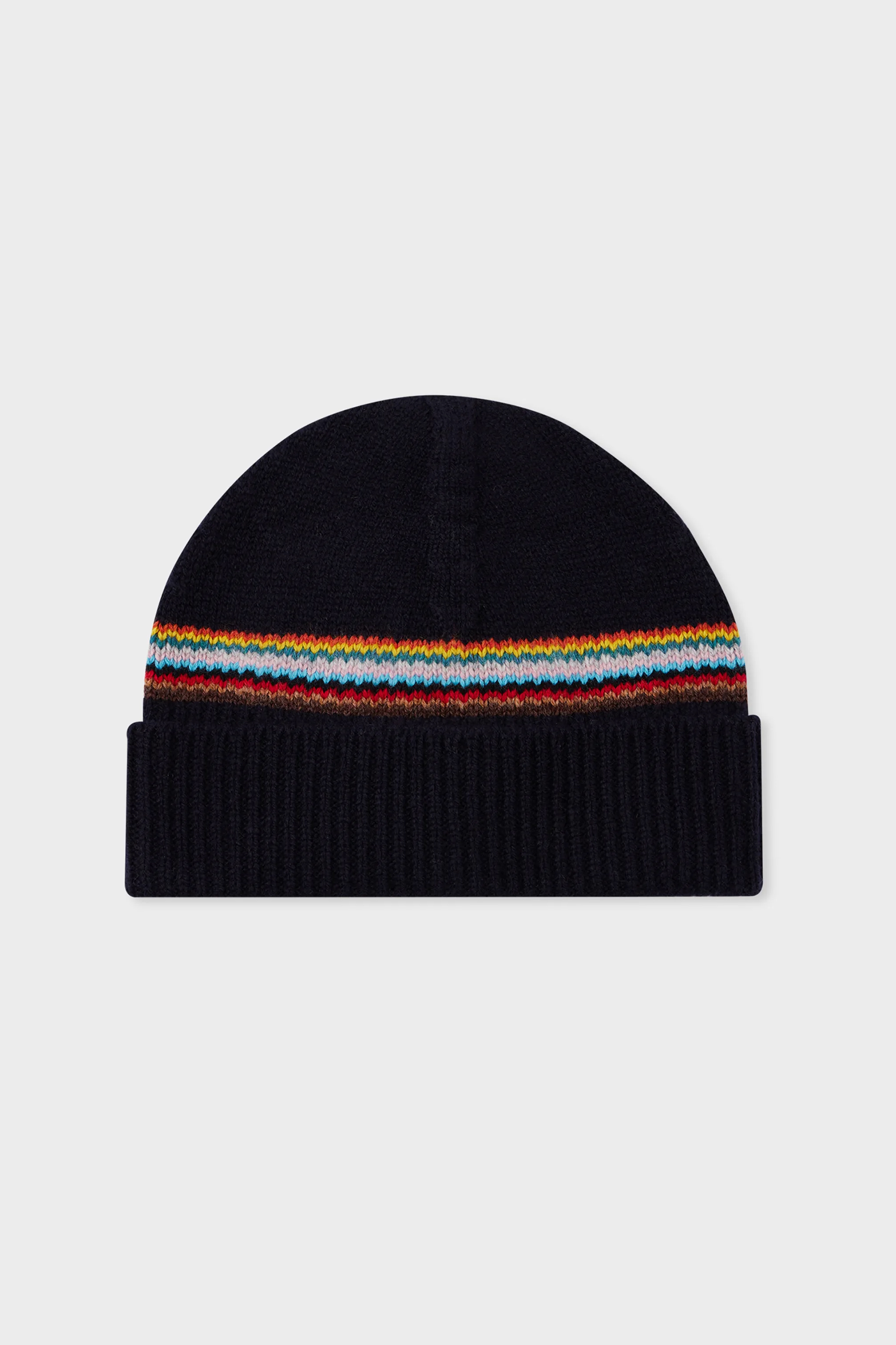 PAUL SMITH 'Signature Stripe' Block Lambswool Beanie