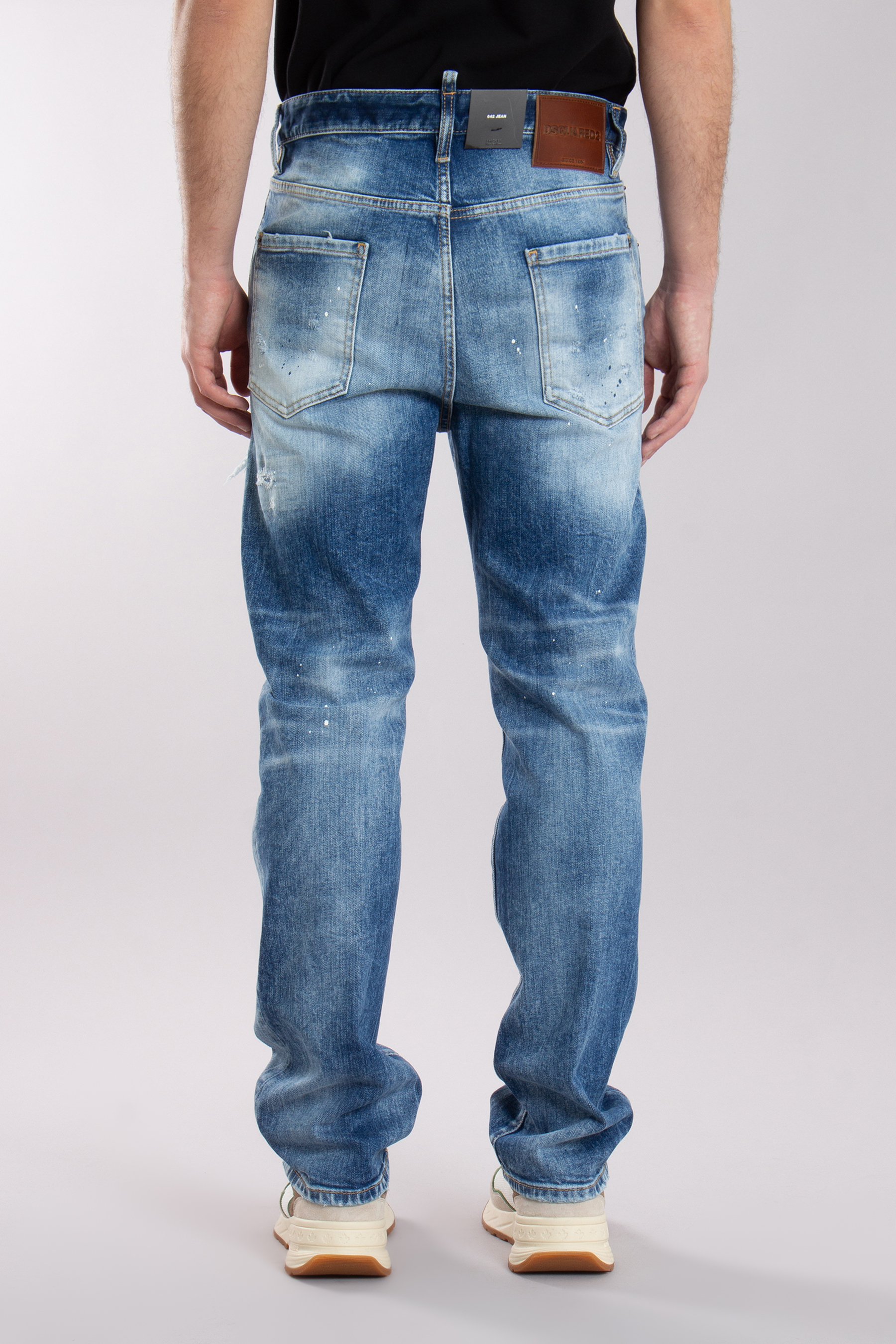 DSQUARED2 Used Wash Cotton Stretch Denim 642 Jeans