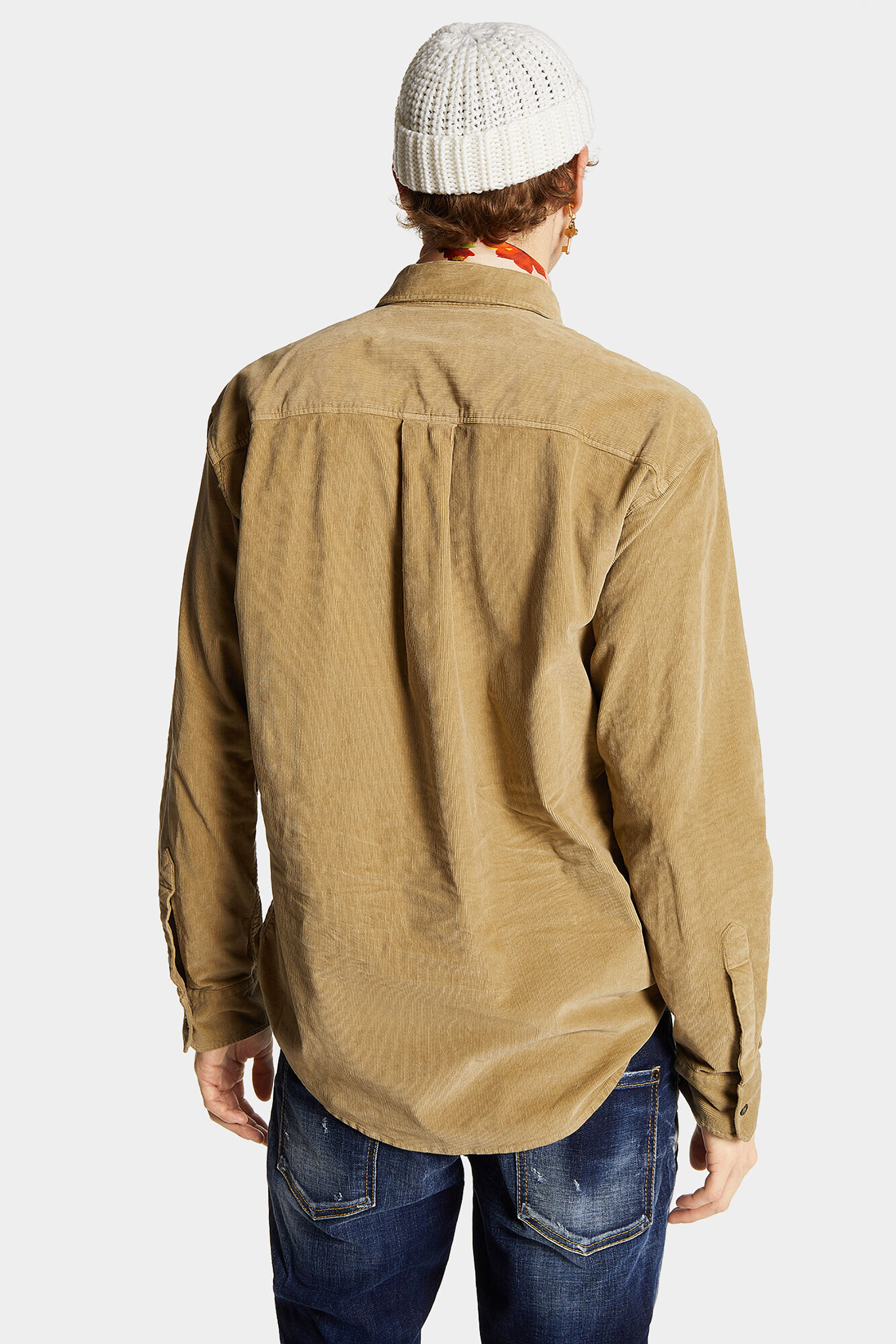 DSQUARED2 Cotton Stretch Corduroy Shirt