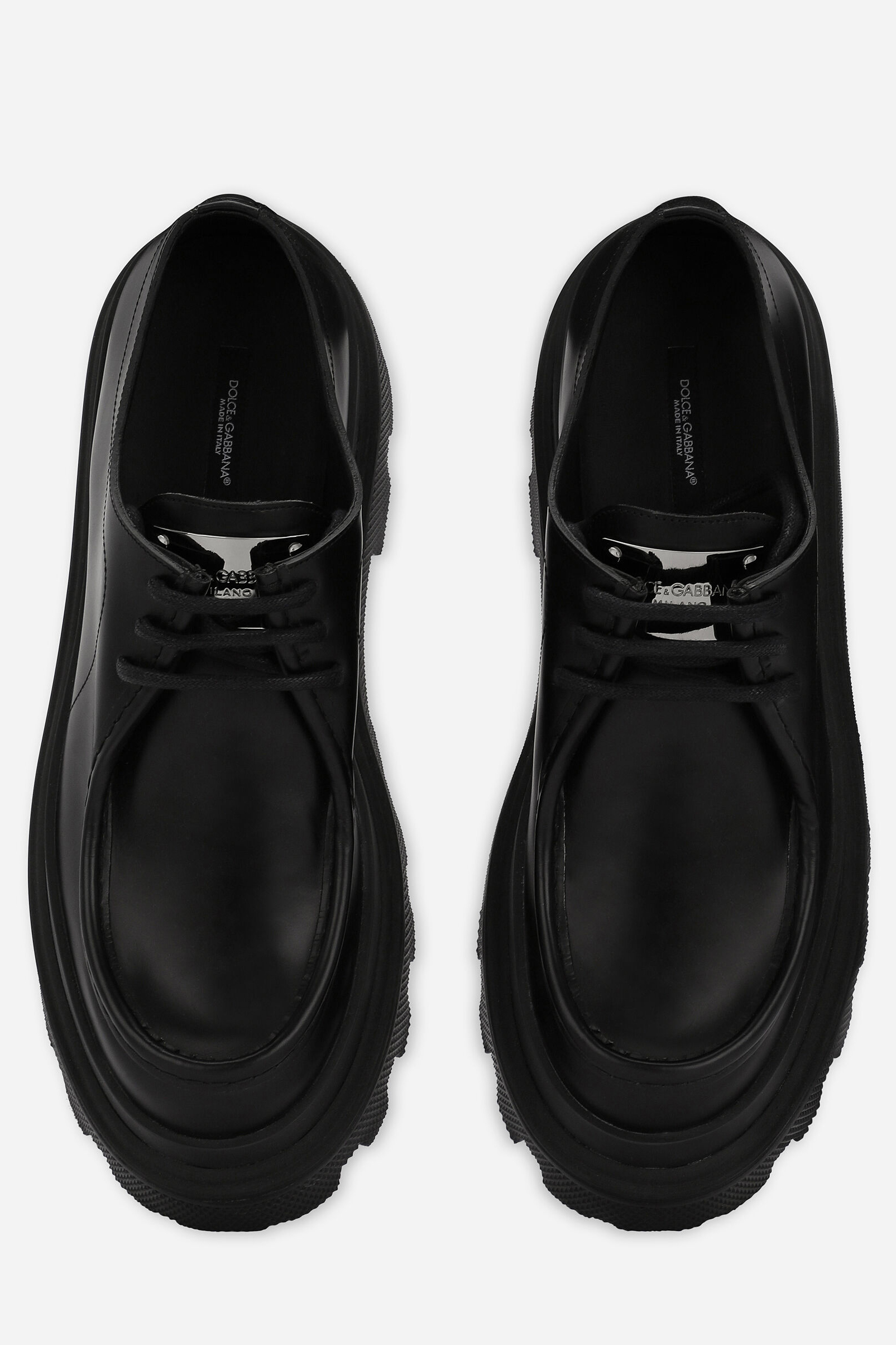 DOLCE & GABBANA Brushed Leather Derby Shoes