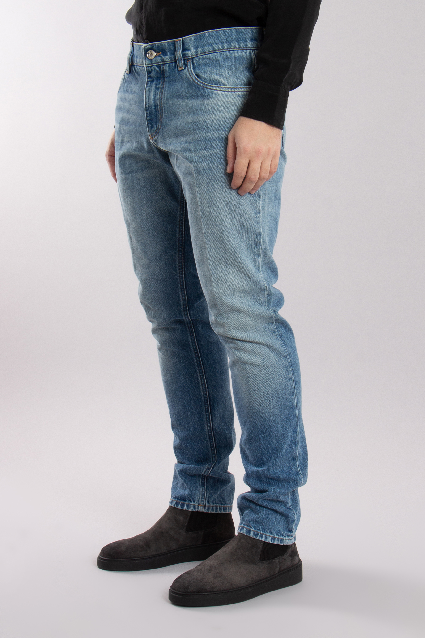 DOLCE & GABBANA Regular Fit Cotton Denim Jeans