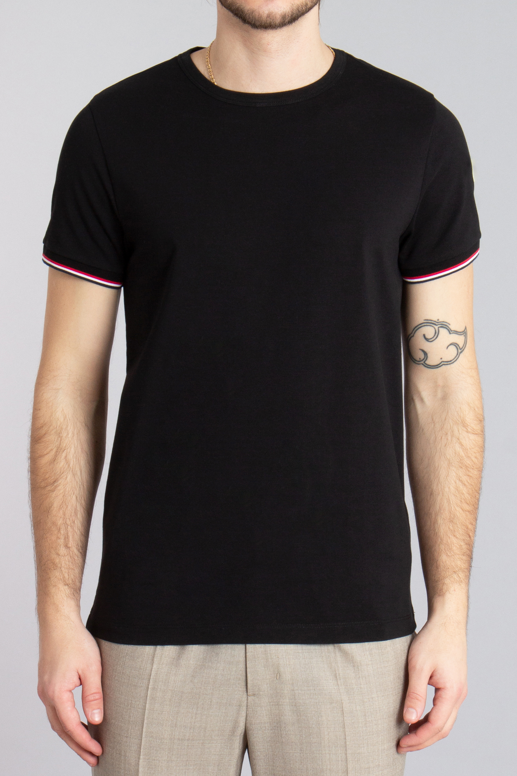 MONCLER Slim Fit Stretch Cotton Jersey T-Shirt