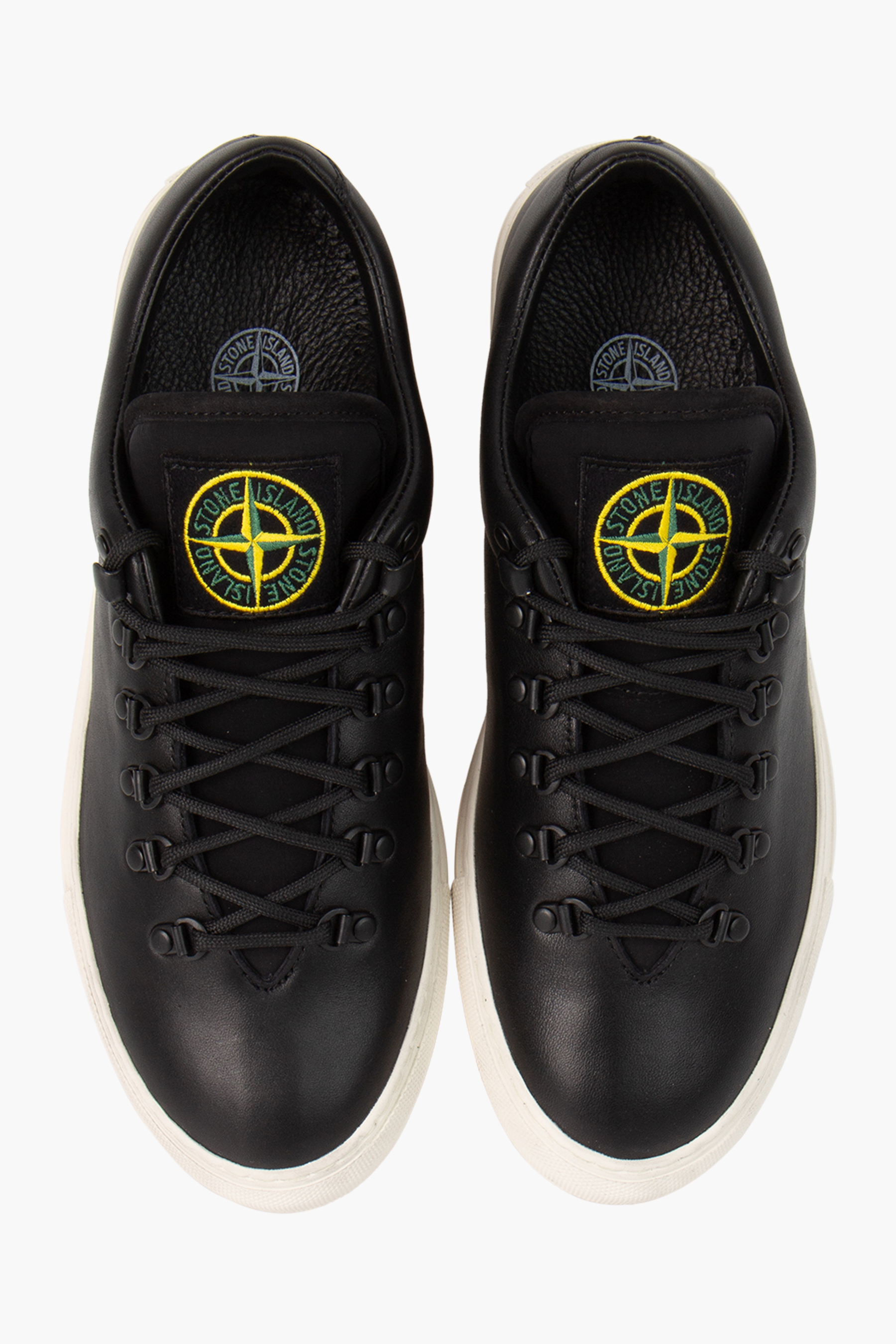 STONE ISLAND Low Cut Leather Sneakers