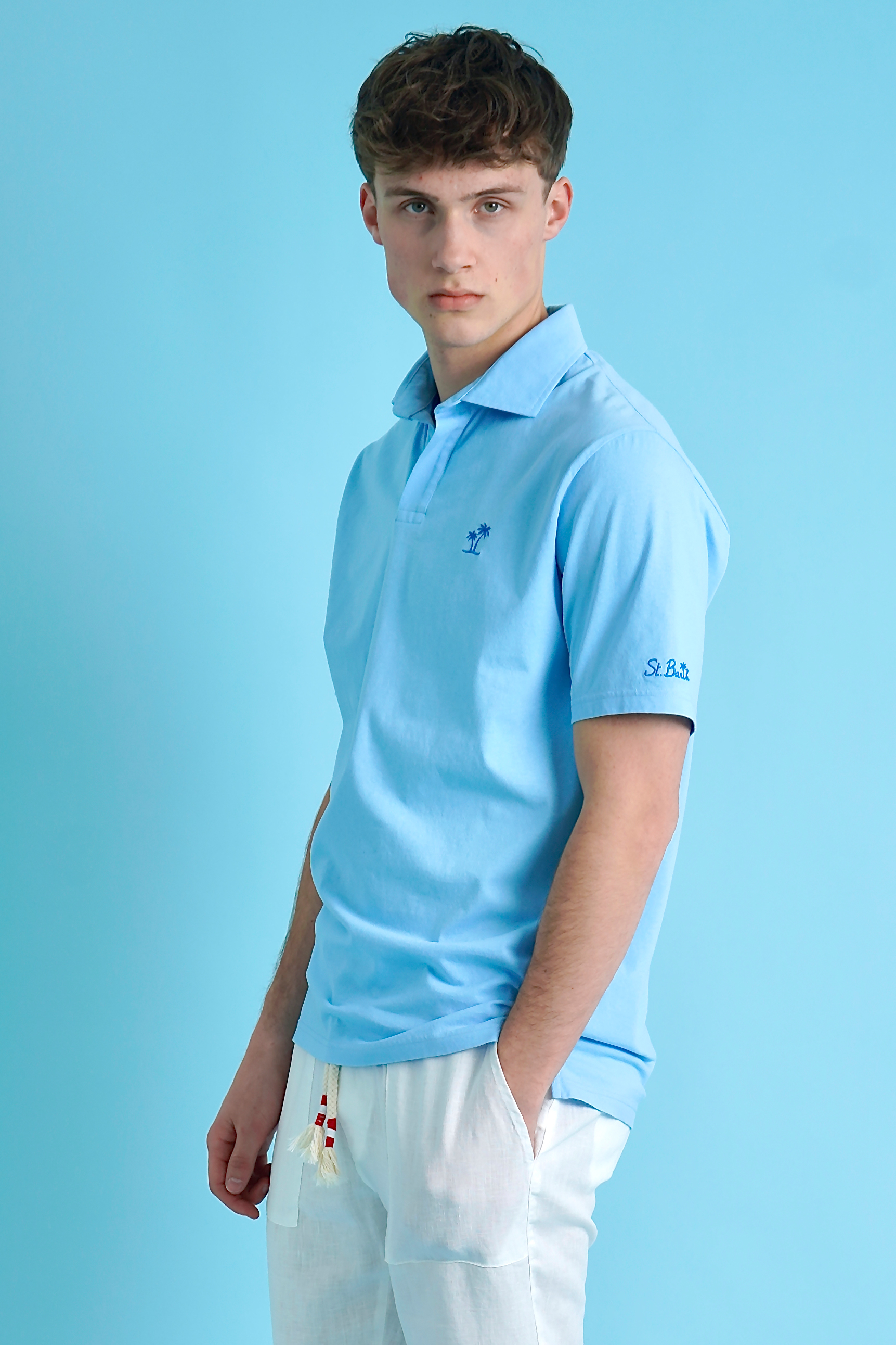 MC 2 SAINT BARTH Cotton Polo Shirt Brighton