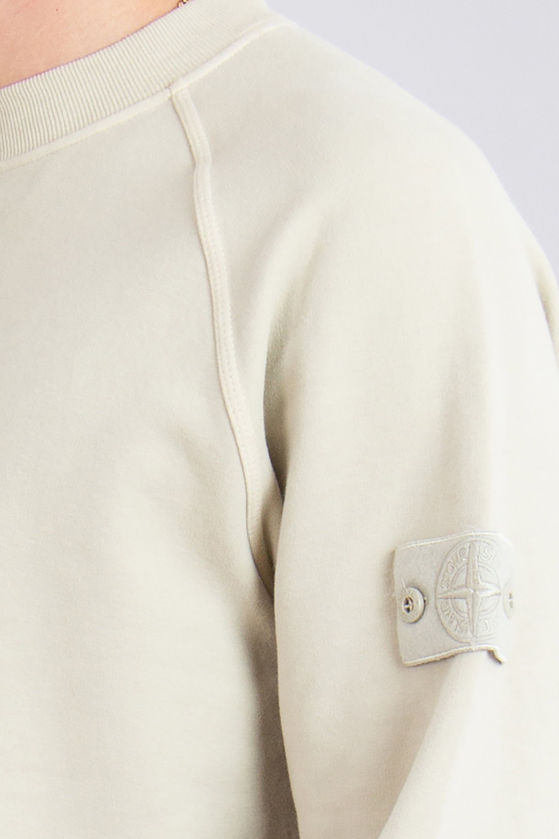 STONE ISLAND Ghost Piece Organic Cotton Stretch Sweatshirt