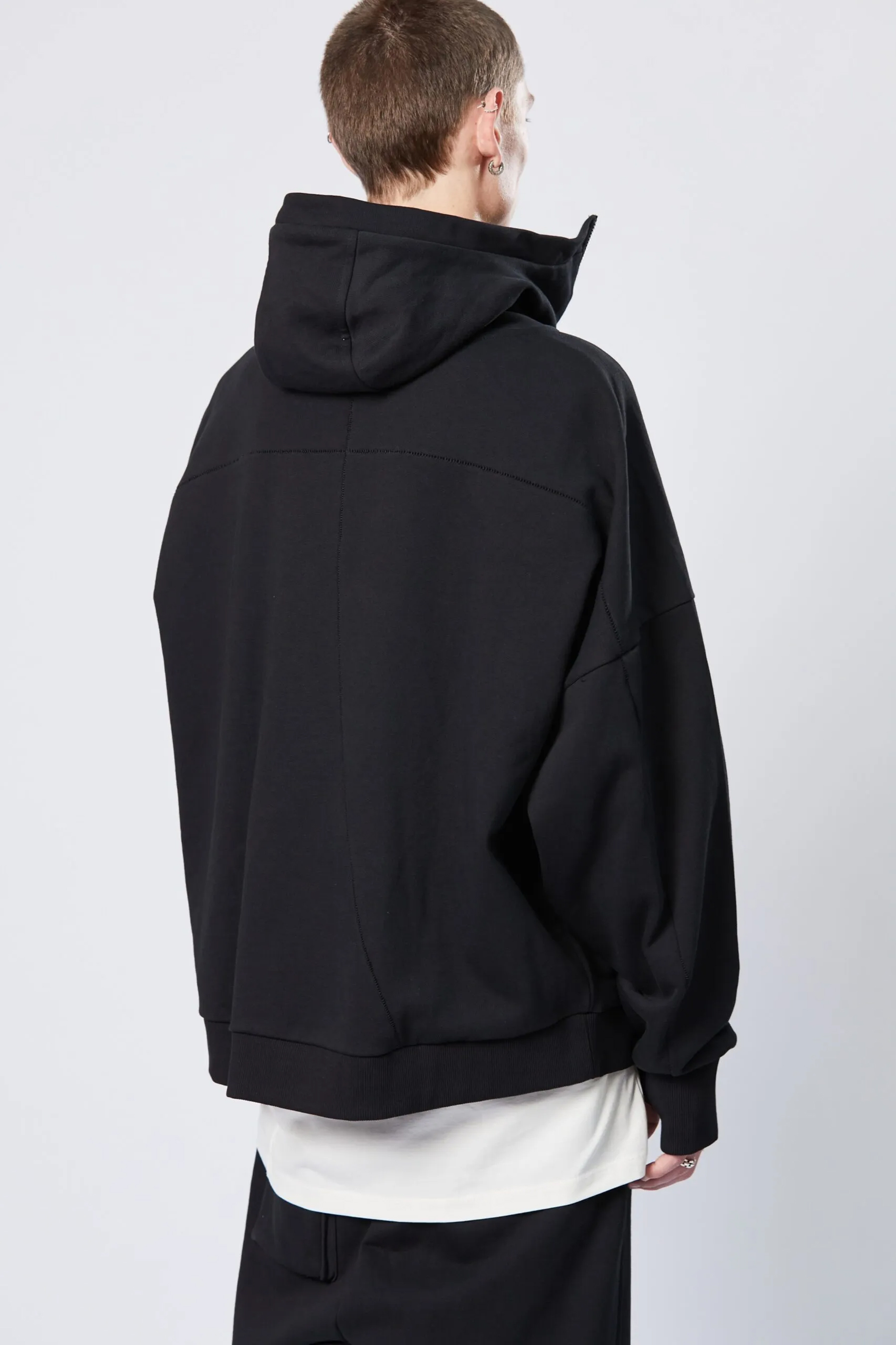 THOM KROM Cotton Stretch Zip-Hoodie 