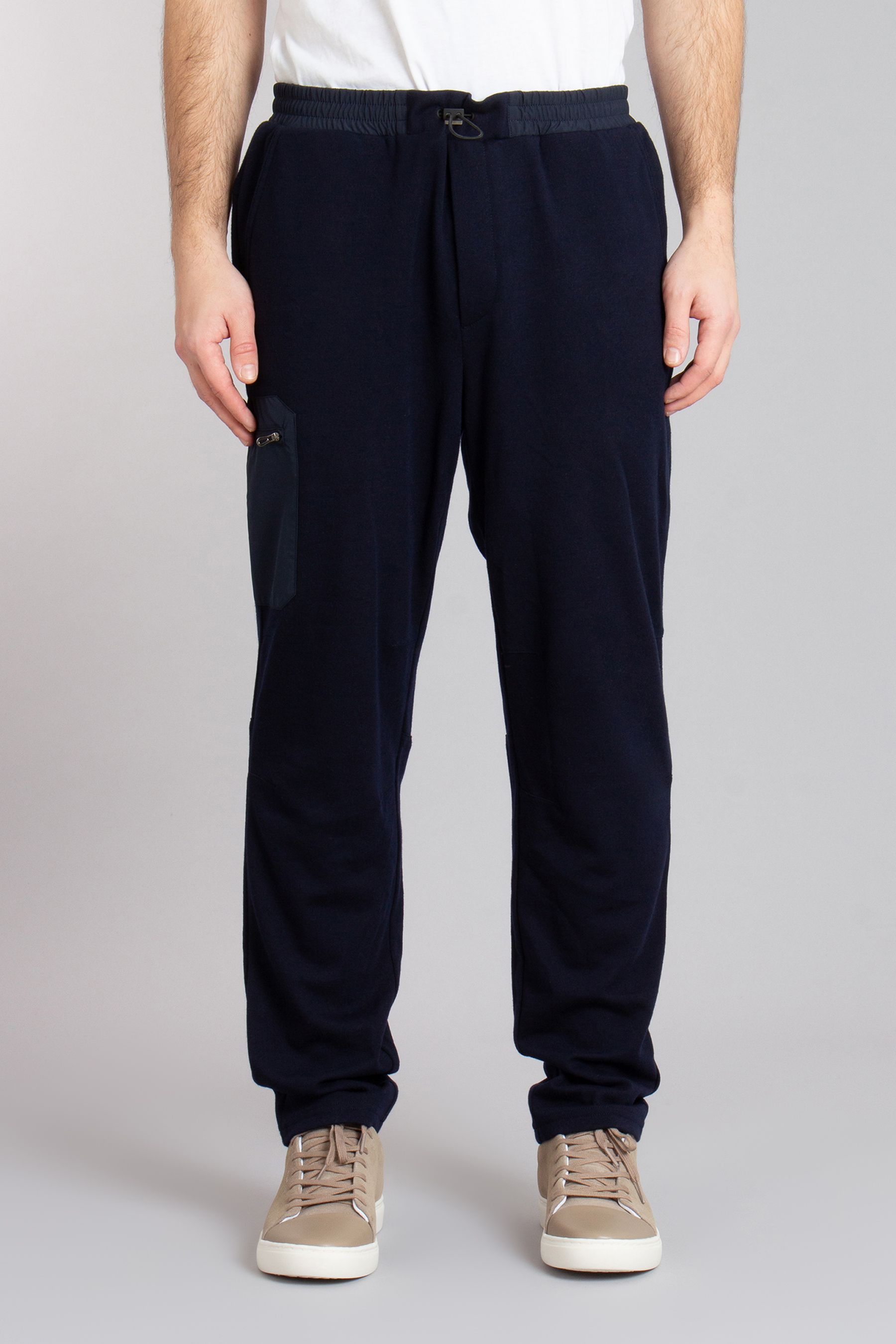 SEASE Virgin Wool Blend Jersey Drawstring Pants