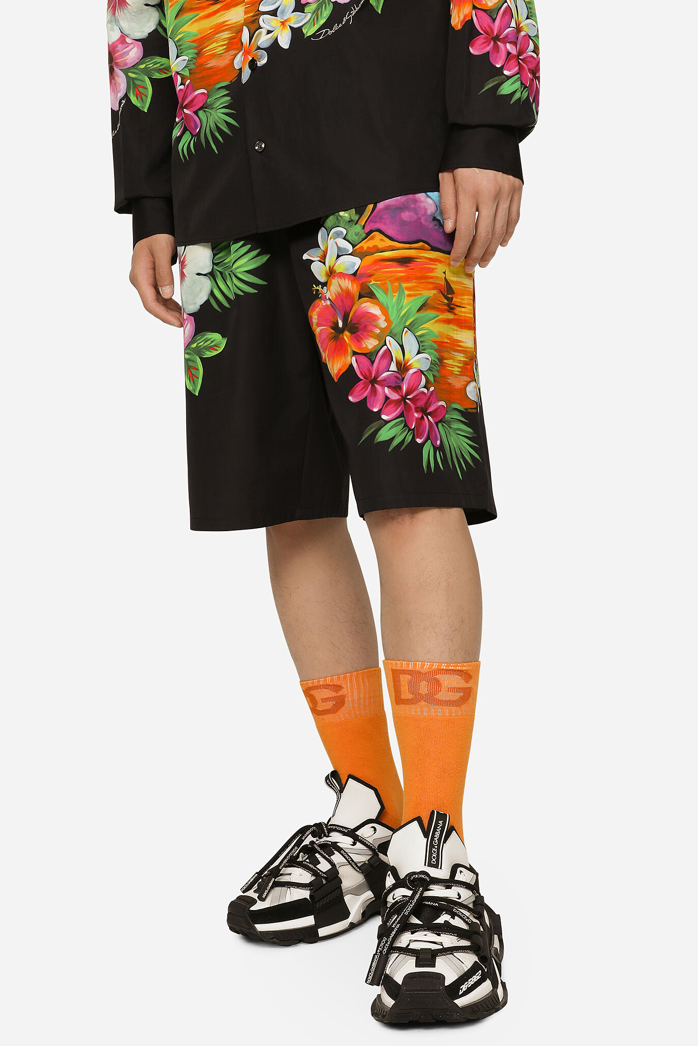 DOLCE & GABBANA Hawaiian Print Shorts