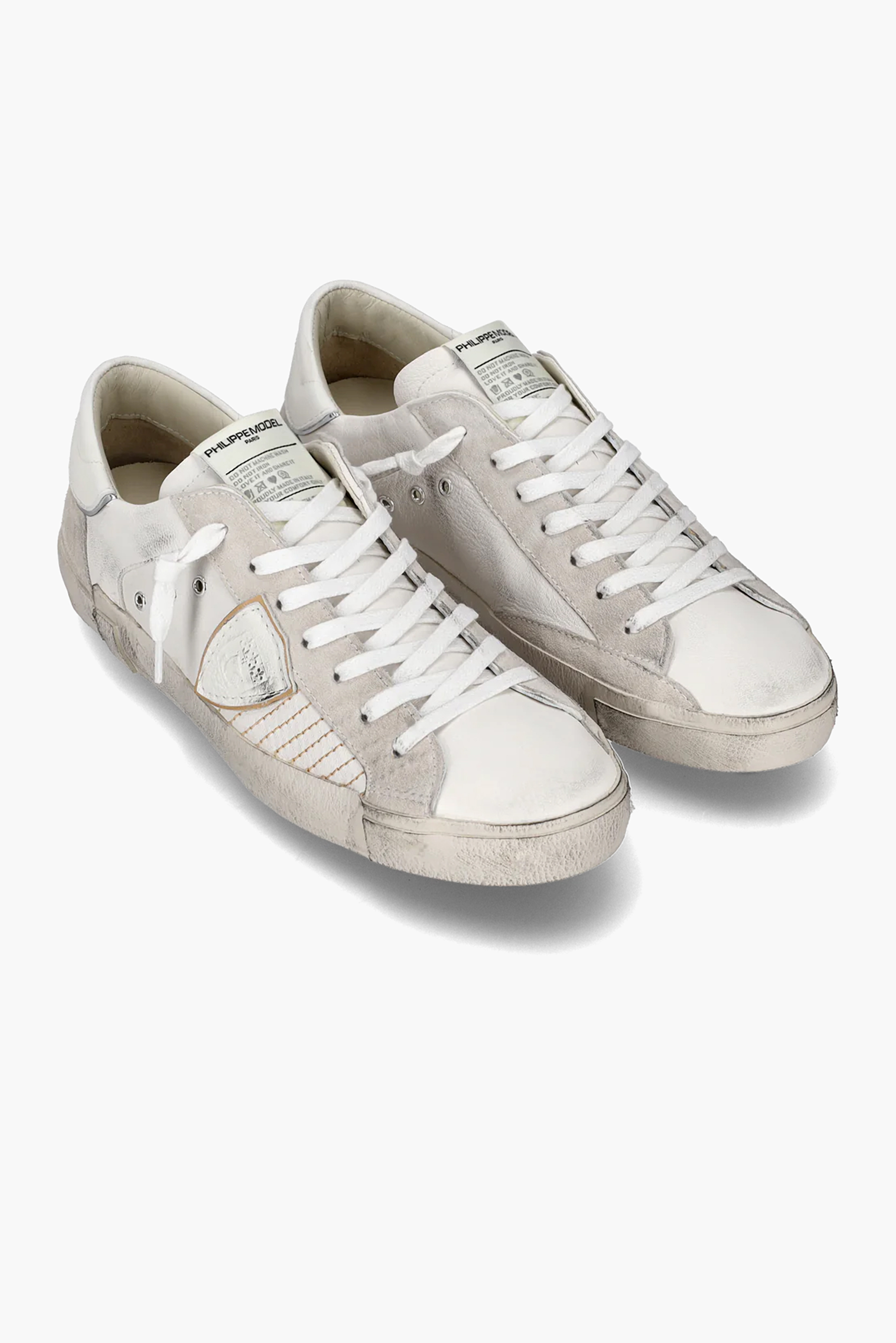 PHILIPPE MODEL Leather & Suede Sneakers Prsx Low