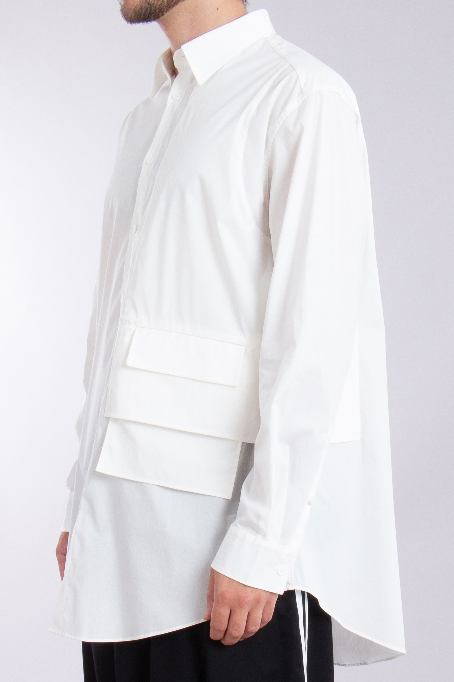 Y-3 Oversized Cotton-Nylon Stretch Overshirt