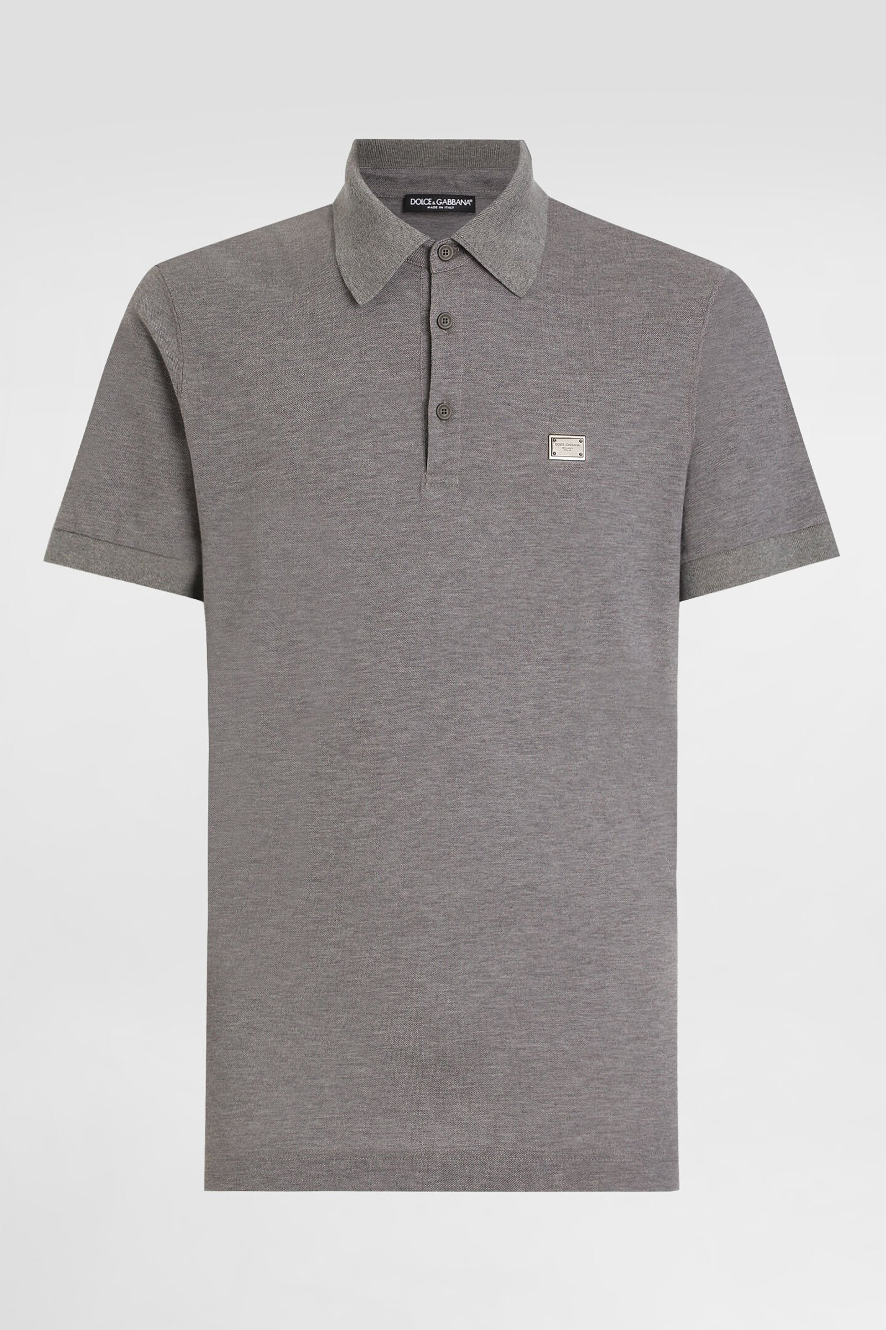 DOLCE & GABBANA Regular Fit Cotton Piqué Polo Shirt