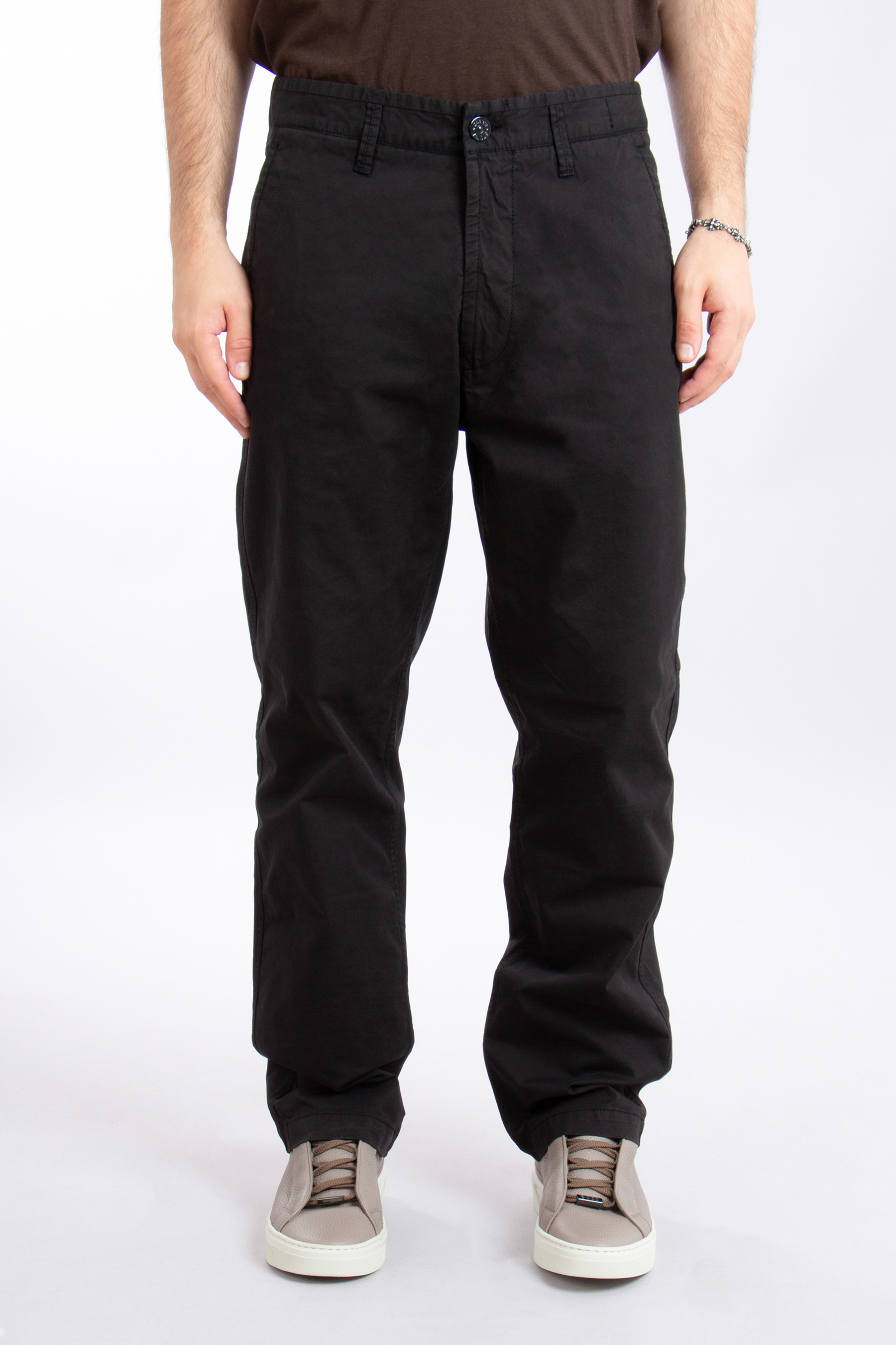 STONE ISLAND Regular Fit Cotton Stretch Pants