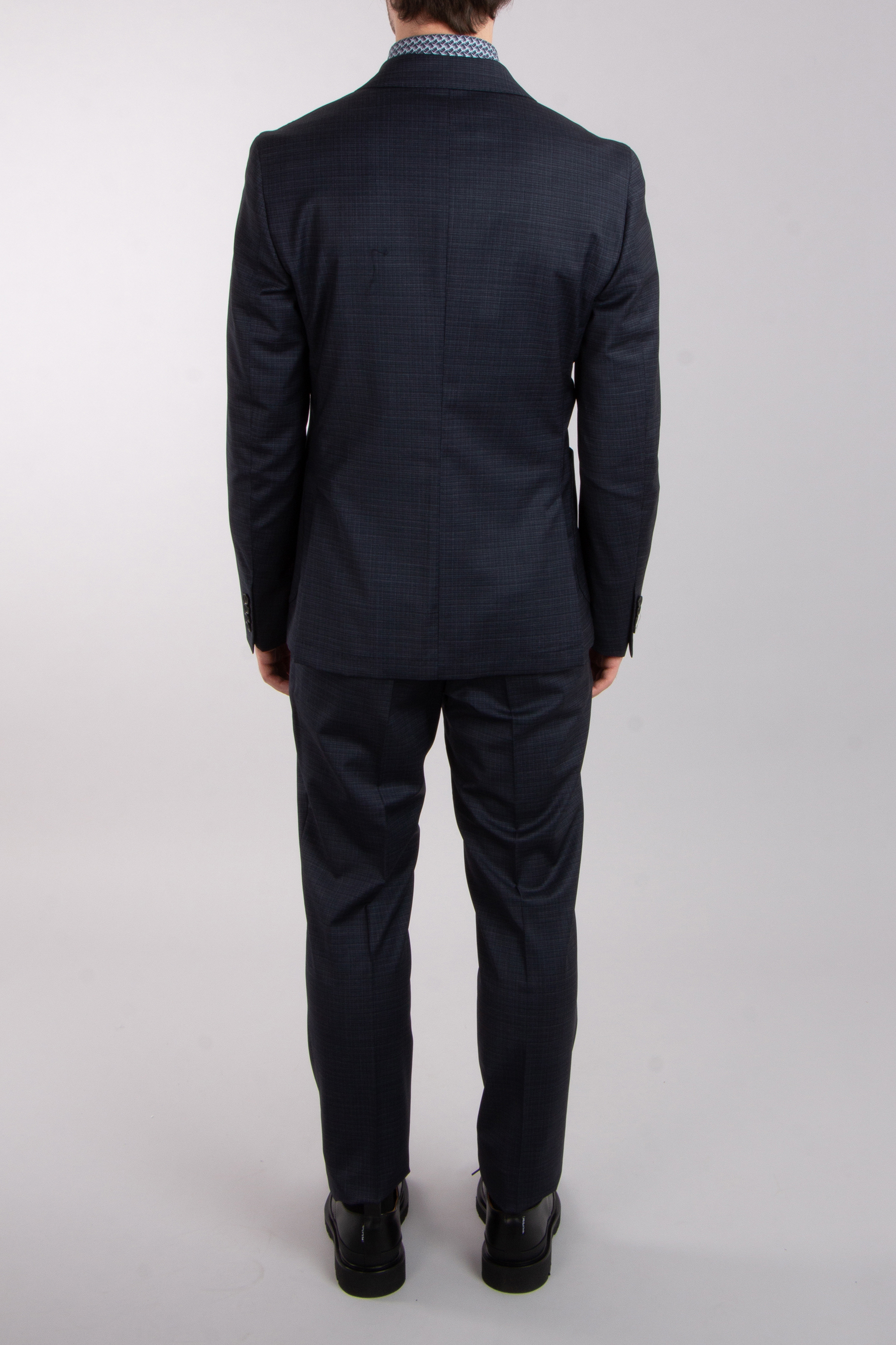 PAL ZILERI Patterned Virgin Wool Stretch Suit Baron