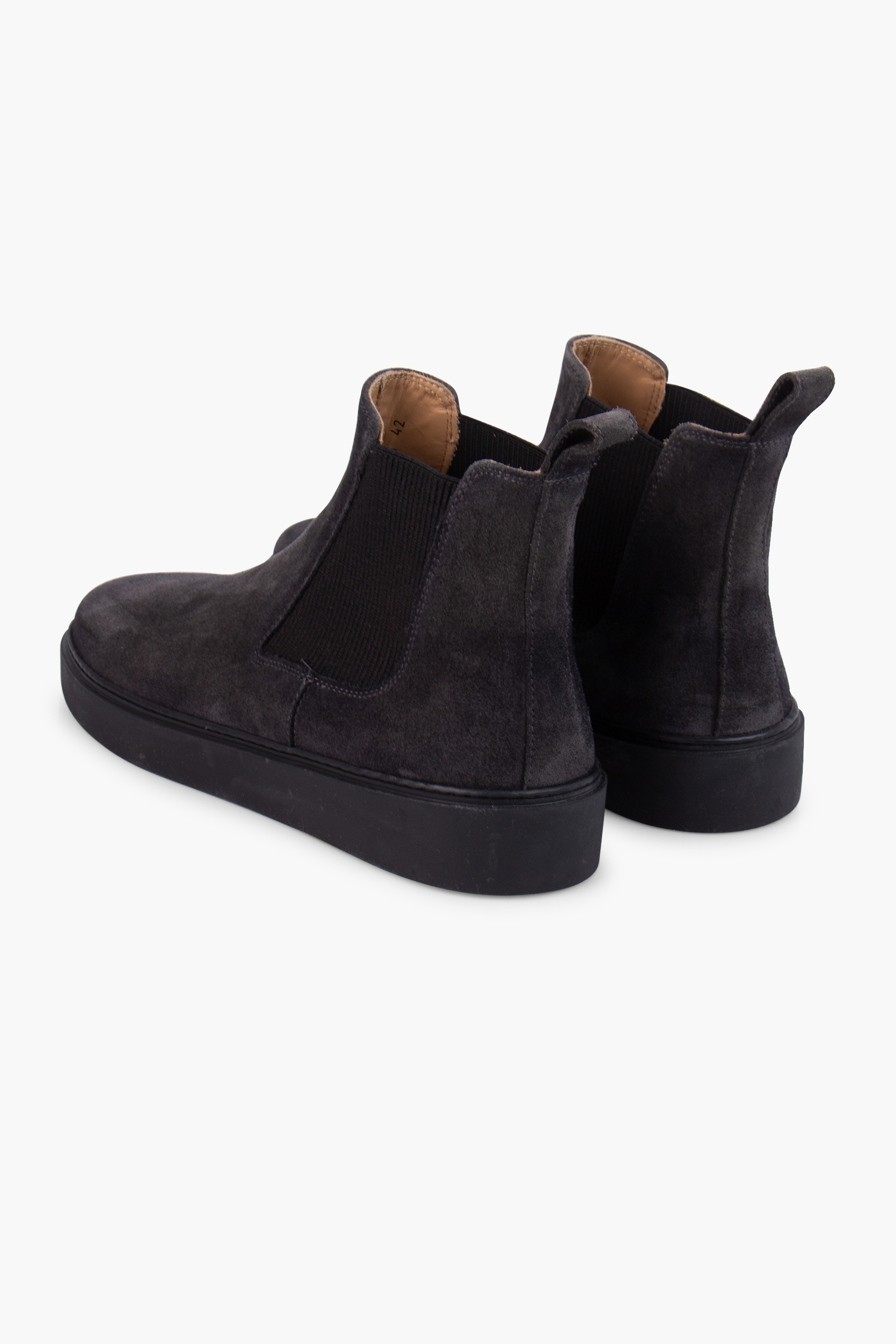 FABIANO RICCI Fur Insole Suede Chelsea Boots