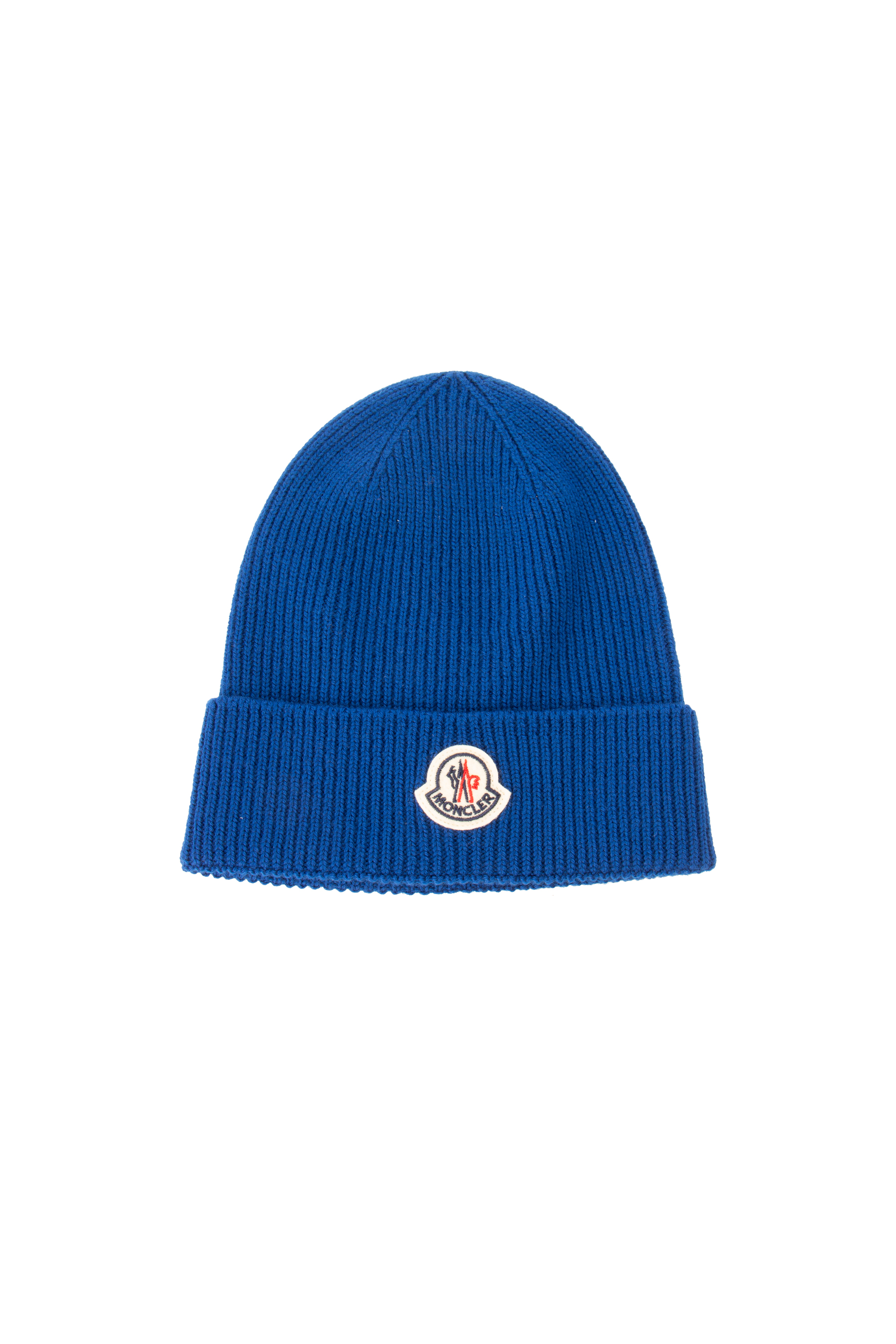 MONCLER Ribbed Virgin Wool Beanie 