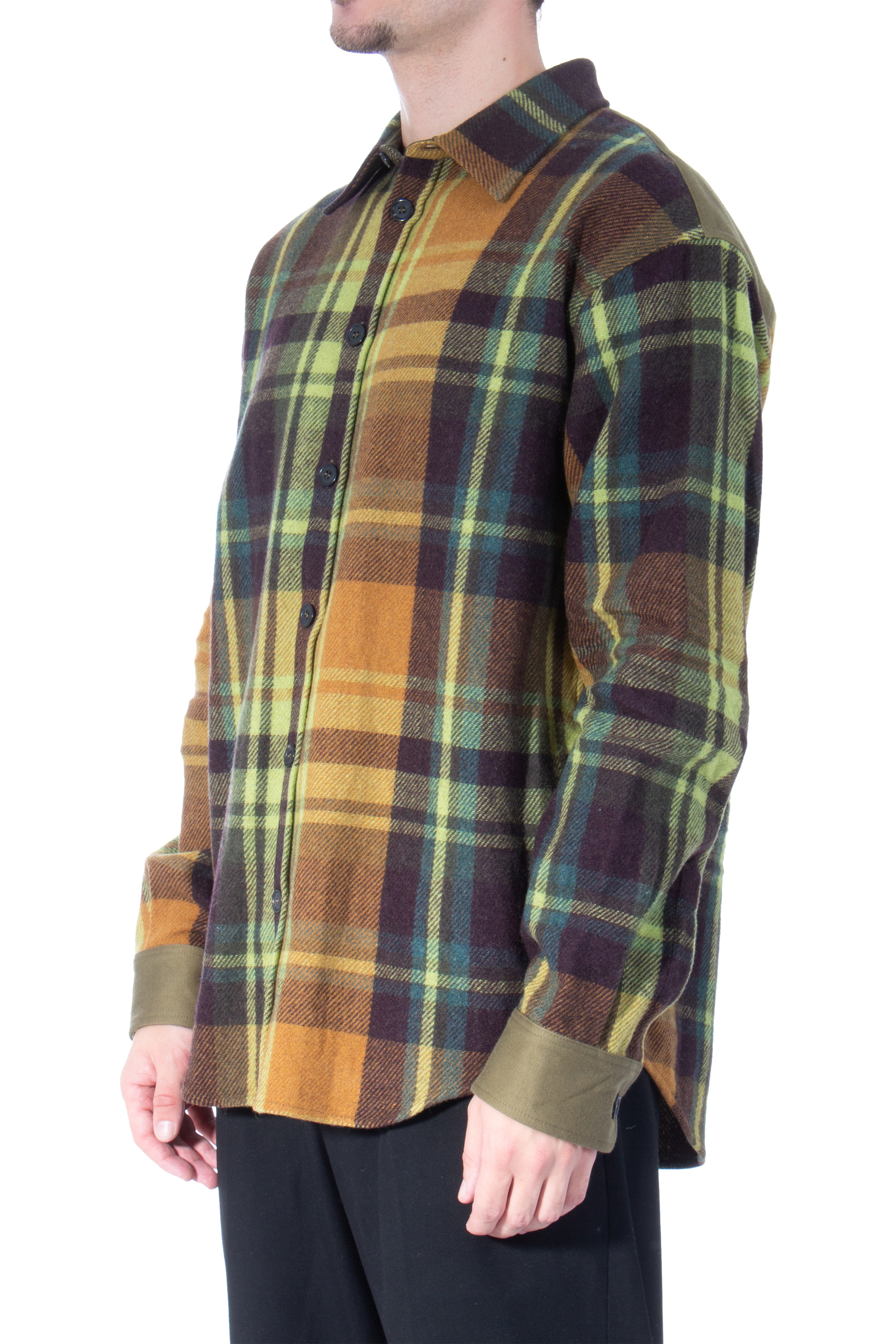 DSQUARED2 Wool Blend Flannel Shirt Timberman