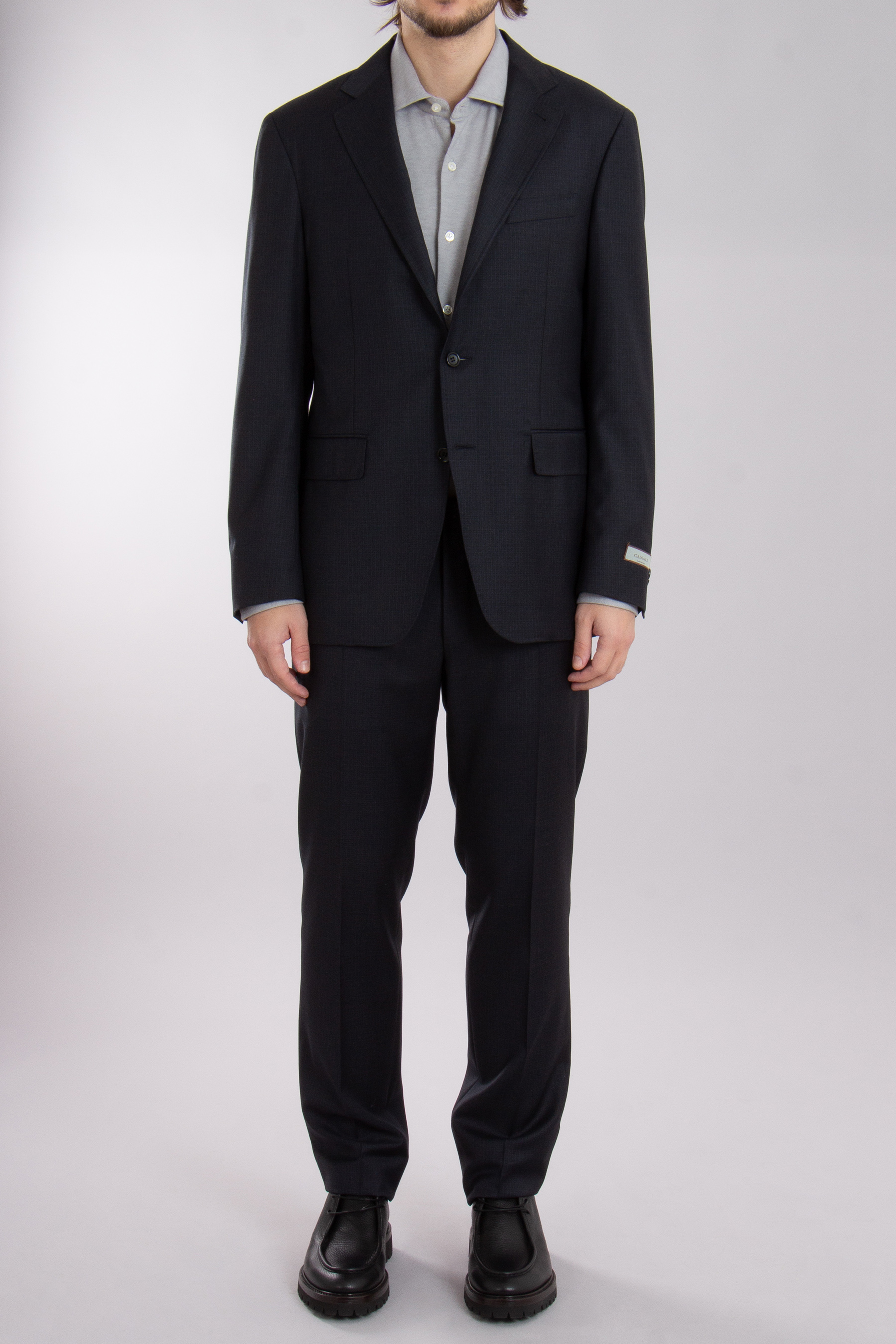 CANALI Checked Modern Fit Wool Suit Kei