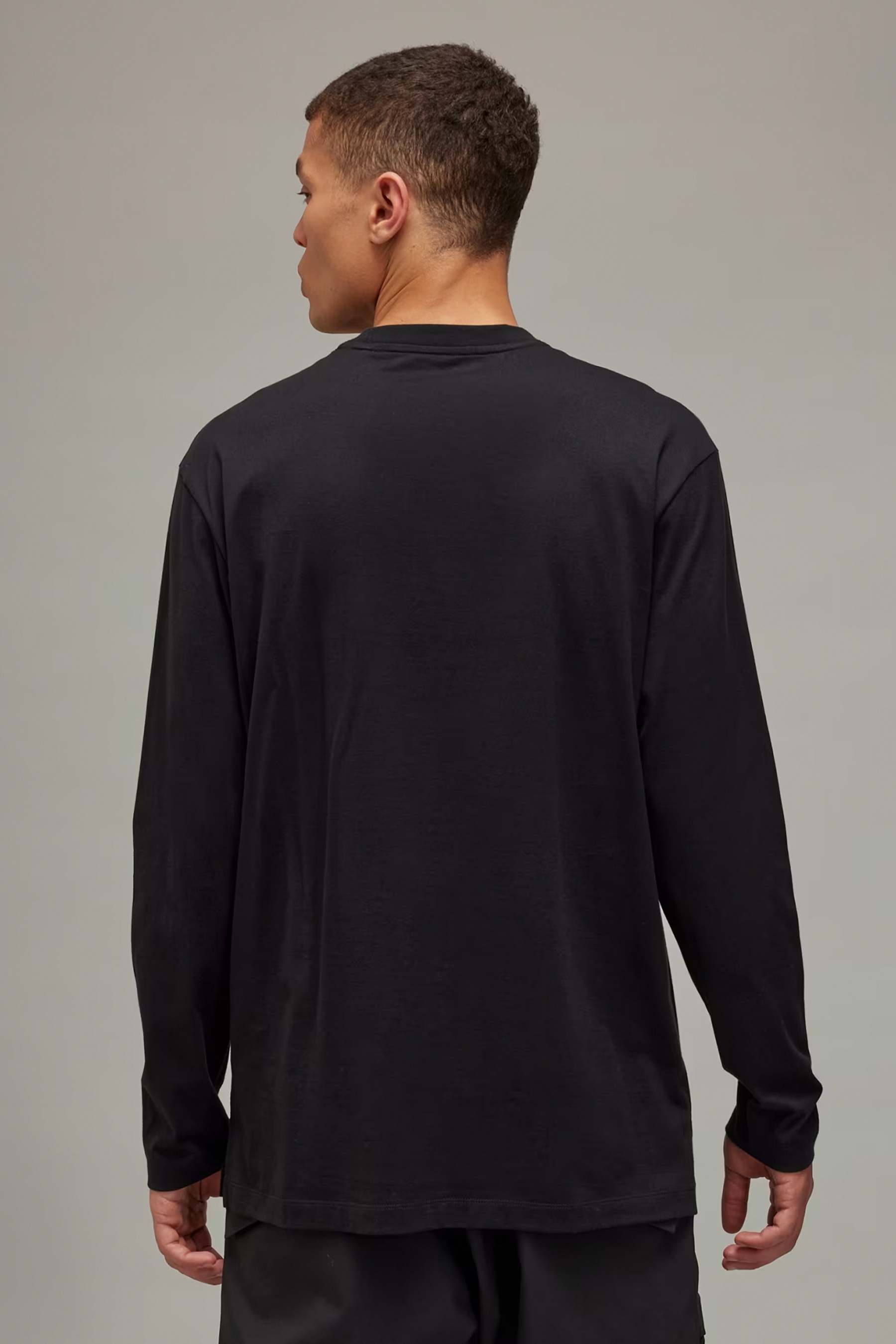 Y-3 Regular Cotton Jersey Long Sleeve T-Shirt