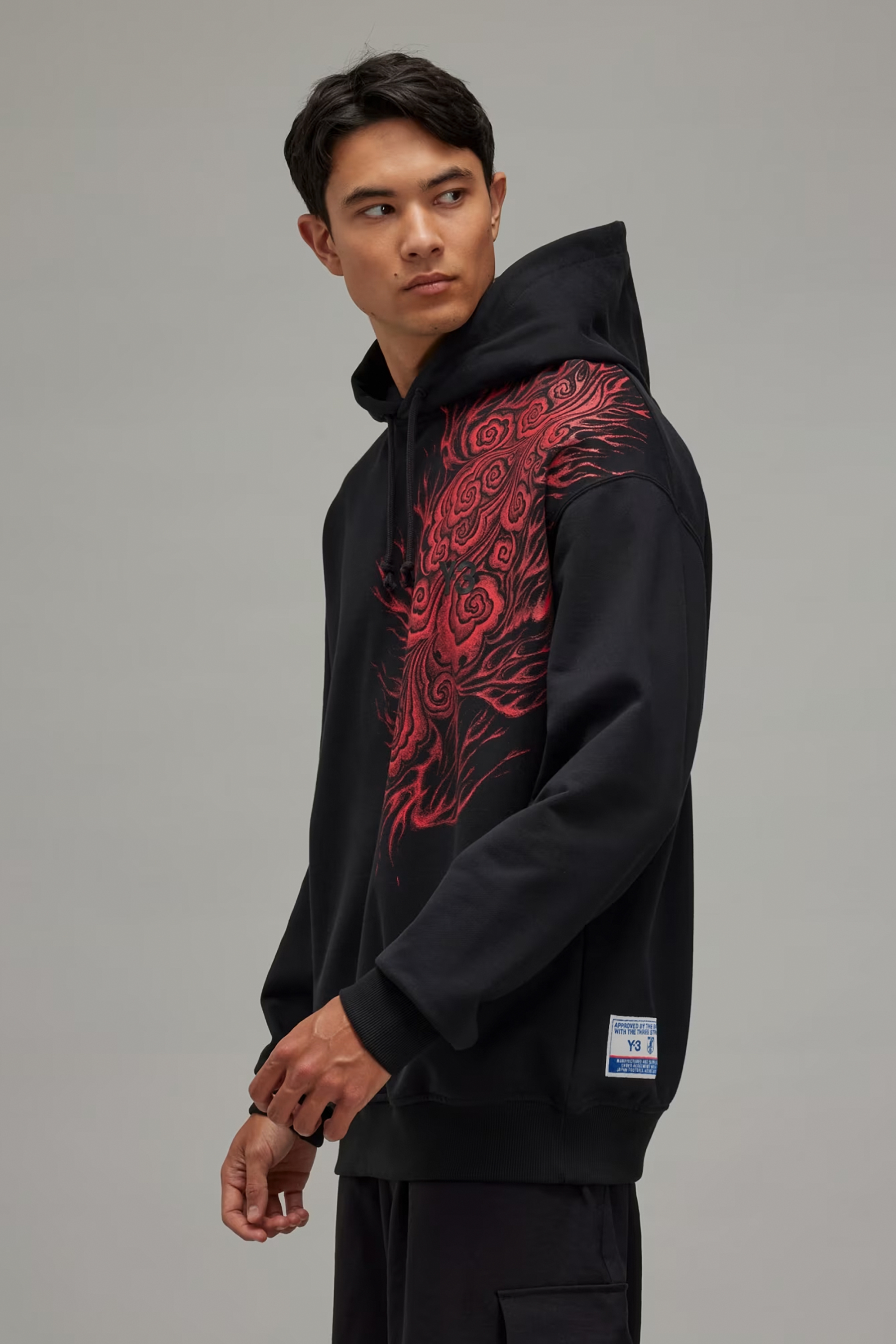 Y-3 X JFA Printed Cotton Blend Hoodie