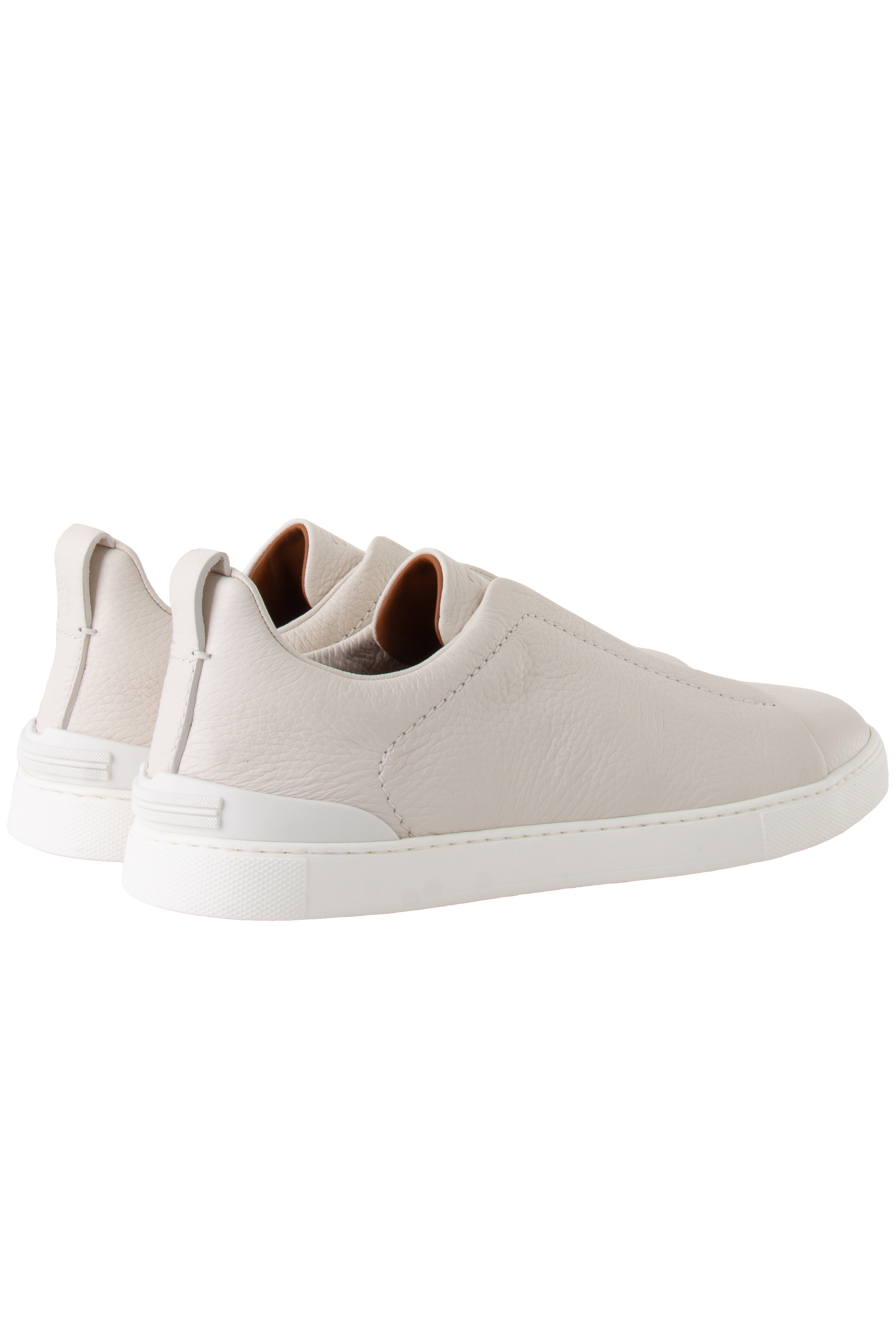 ZEGNA Leather Sneakers Triple Stitch