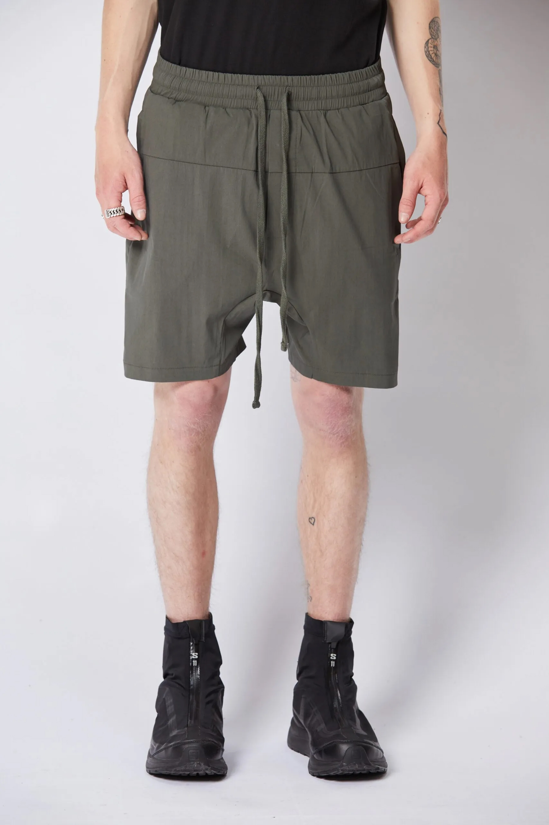 THOM KROM Woven Stretch Cotton Shorts