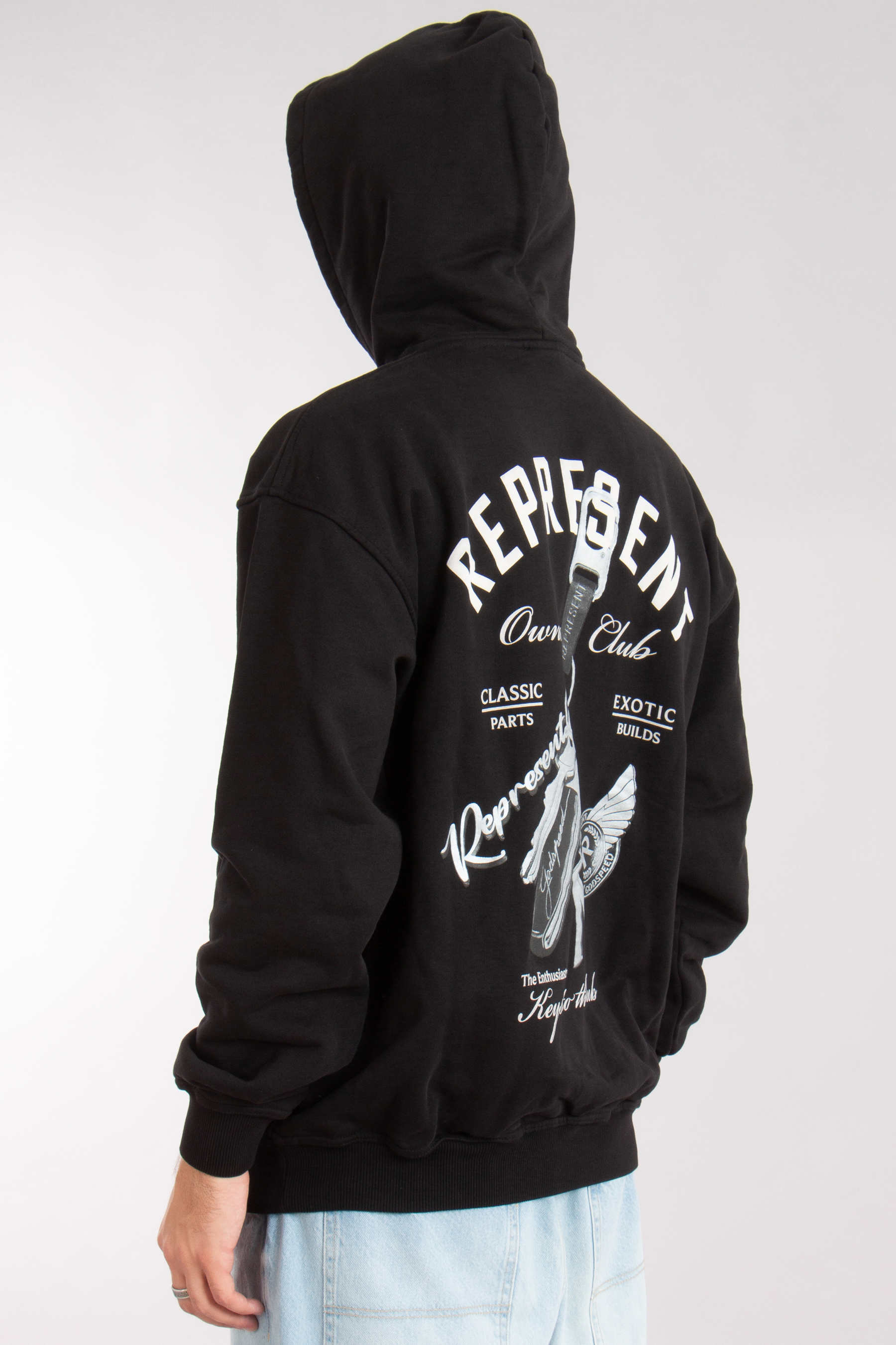 REPRESENT Keys To The Club Print Cotton Hoodie