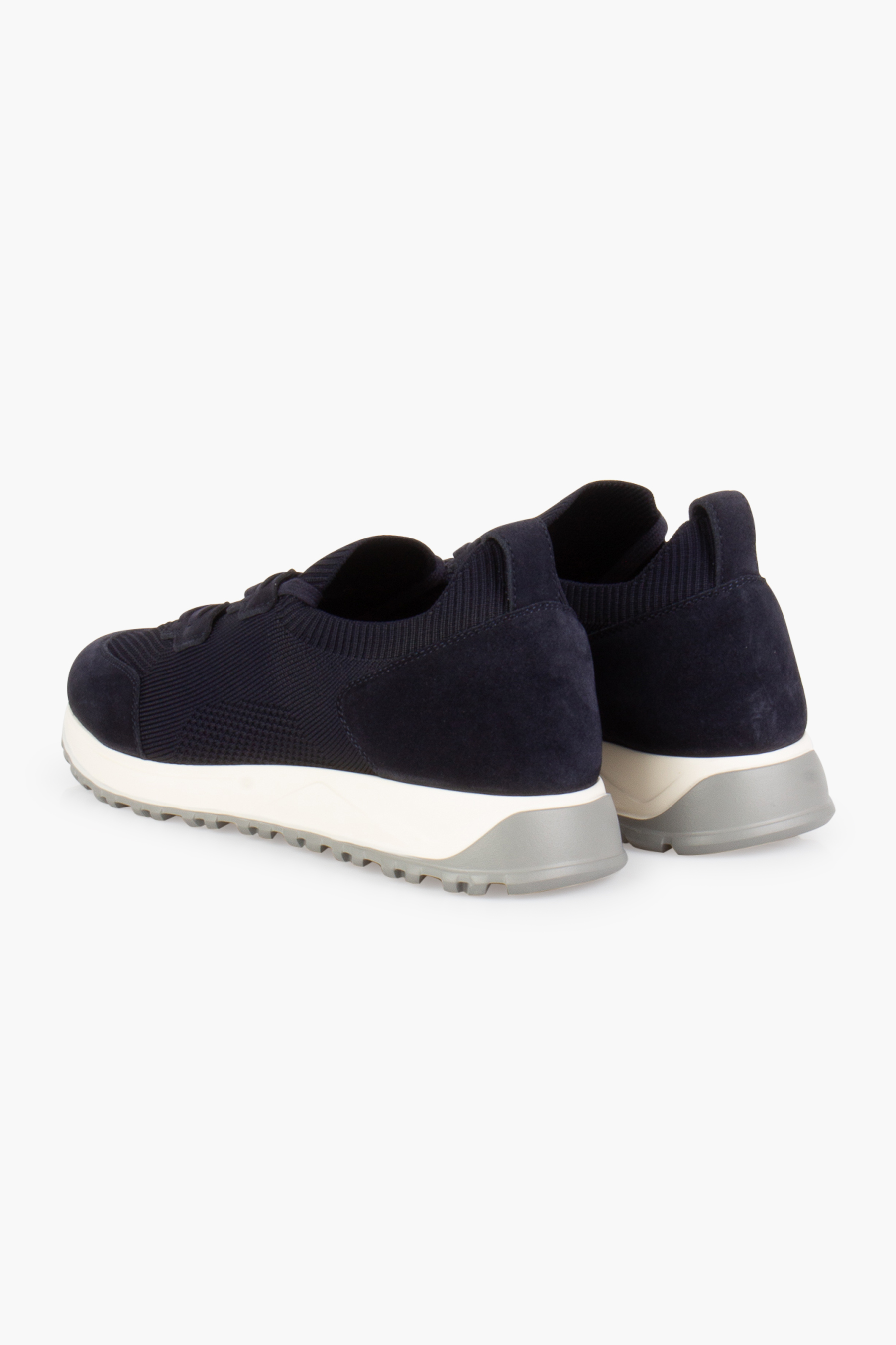 FABIANO RICCI Knit & Suede Sneakers Ron