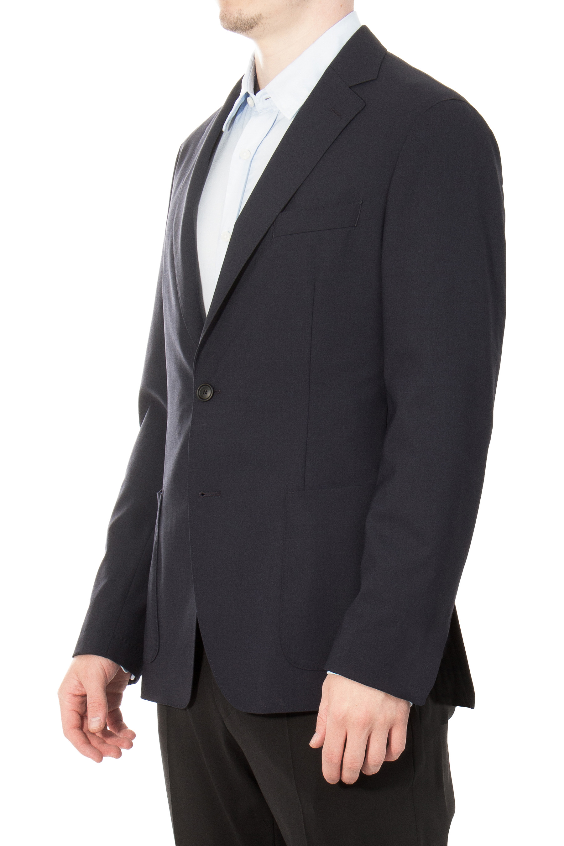 BOSS Slim Fit Virgin Wool Blend Stretch Jersey Jacket P-Hanry