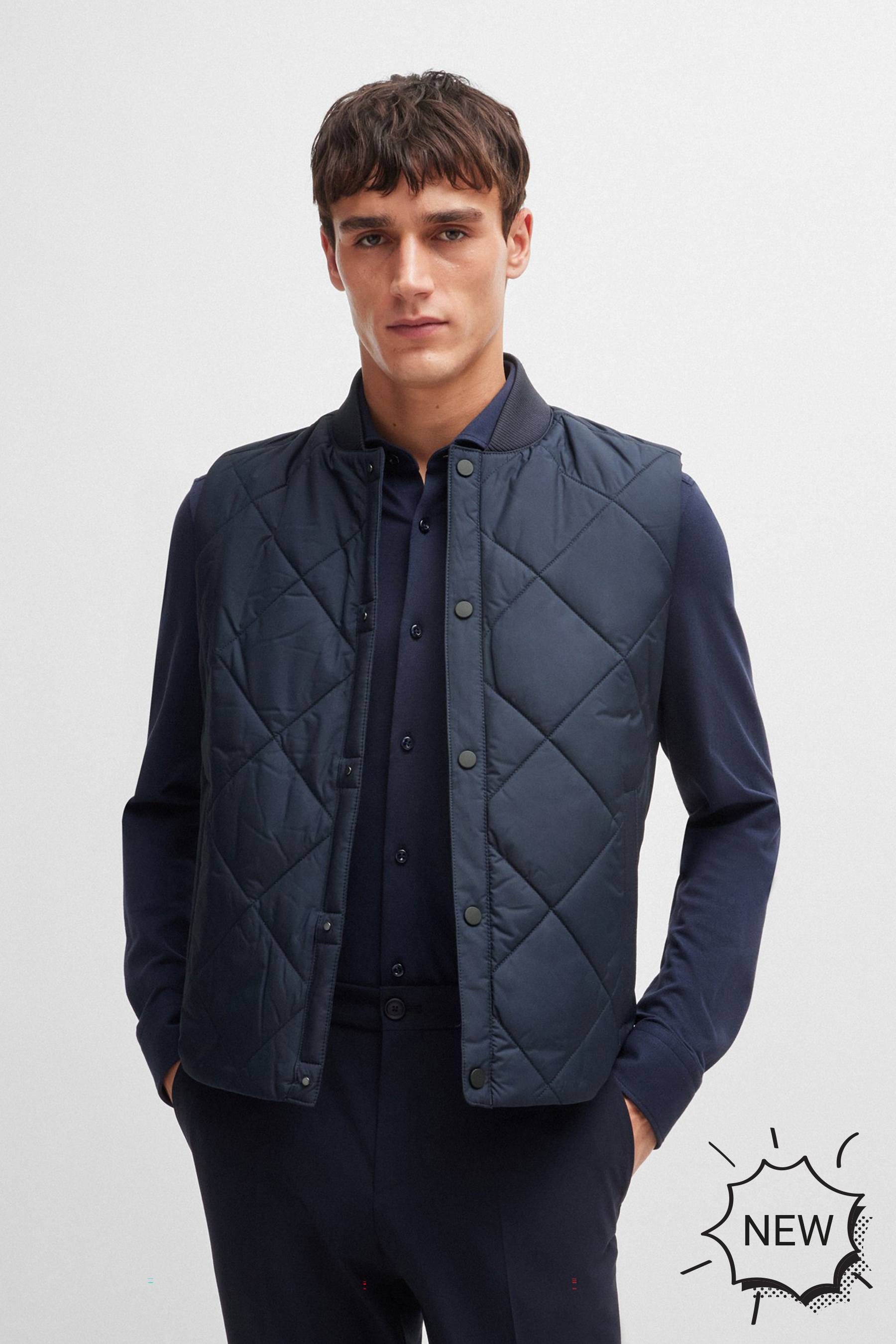 BOSS Regular Fit Recycled Polyester Vest P-Canopus