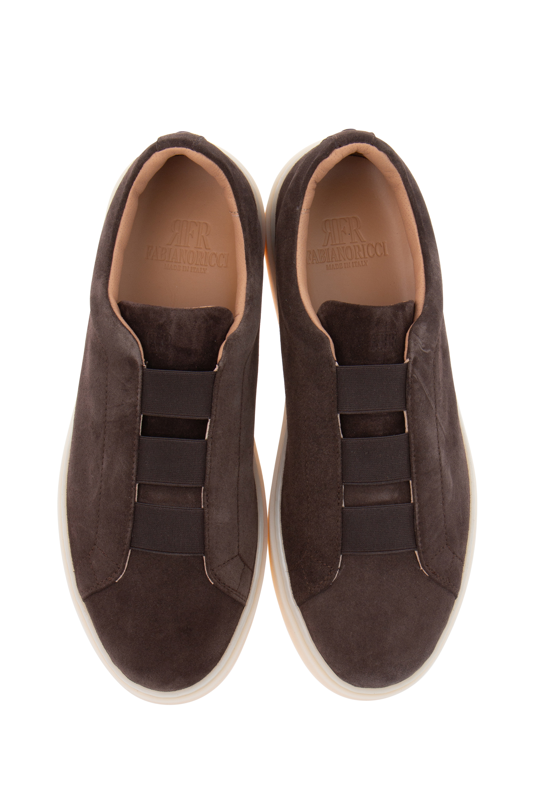 FABIANO RICCI Suede Slip On Sneakers