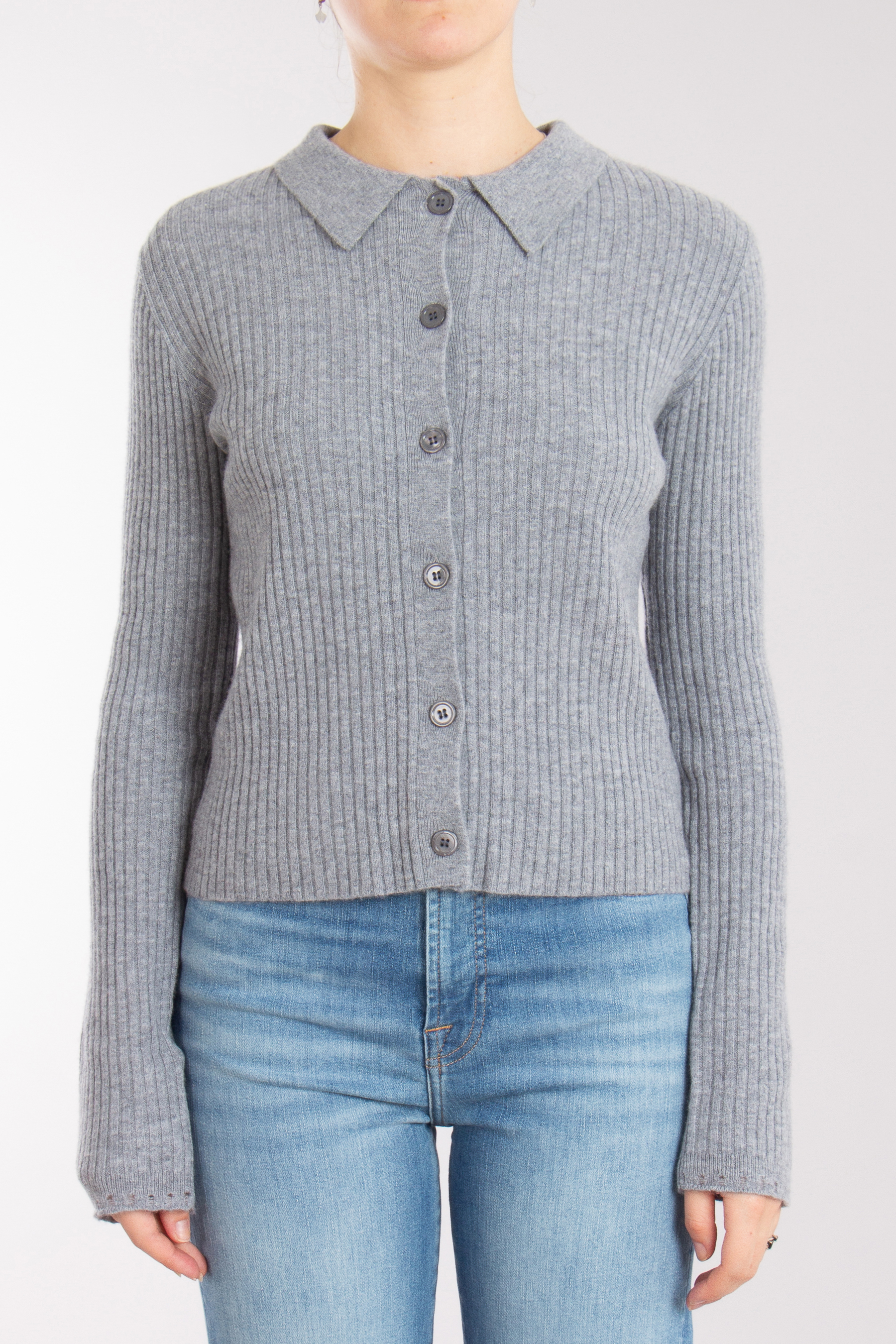 0039 ITALY Ribbed Wool Cardigan Matilda