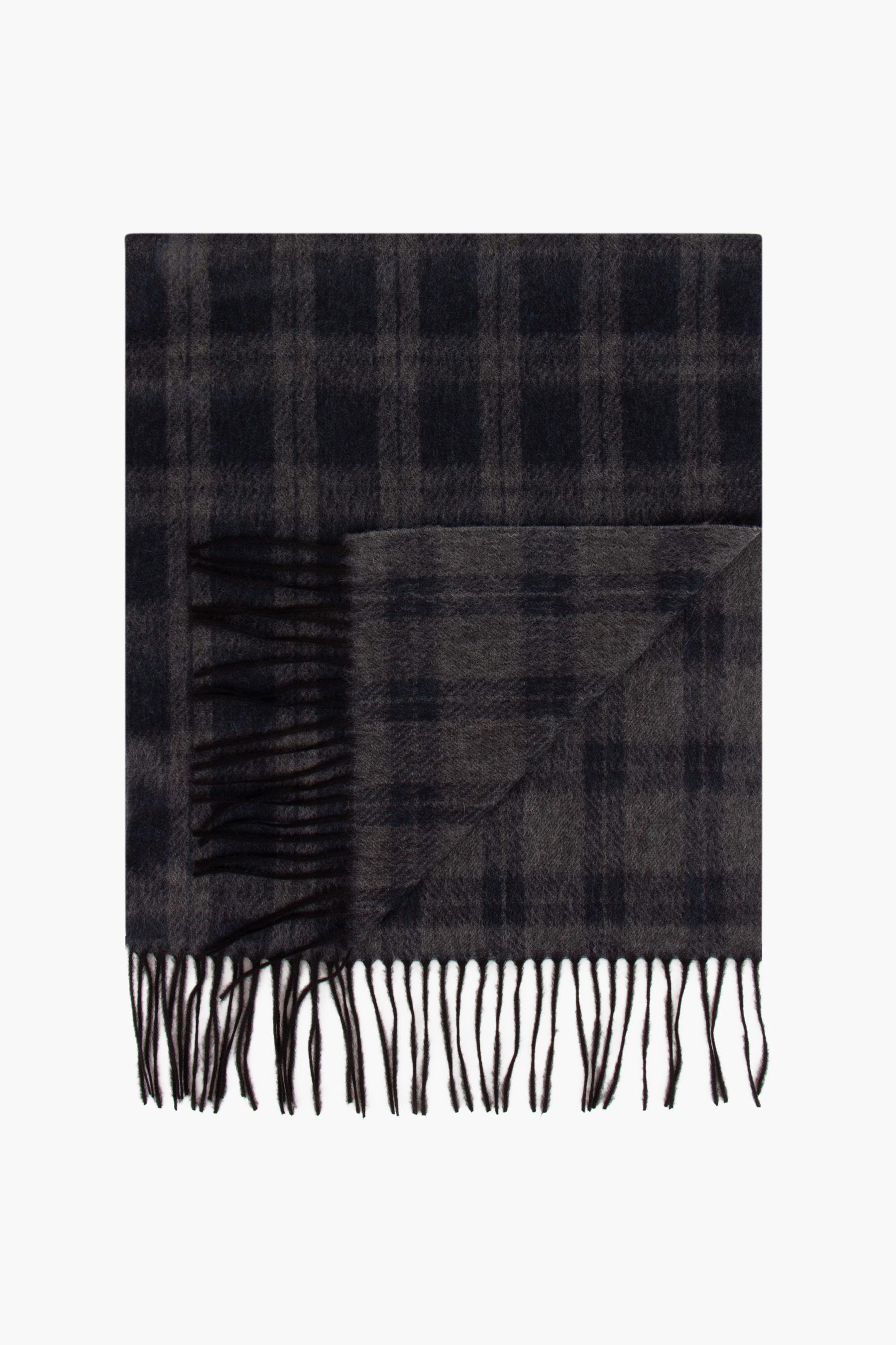 KITON Checked Cashmere Scarf